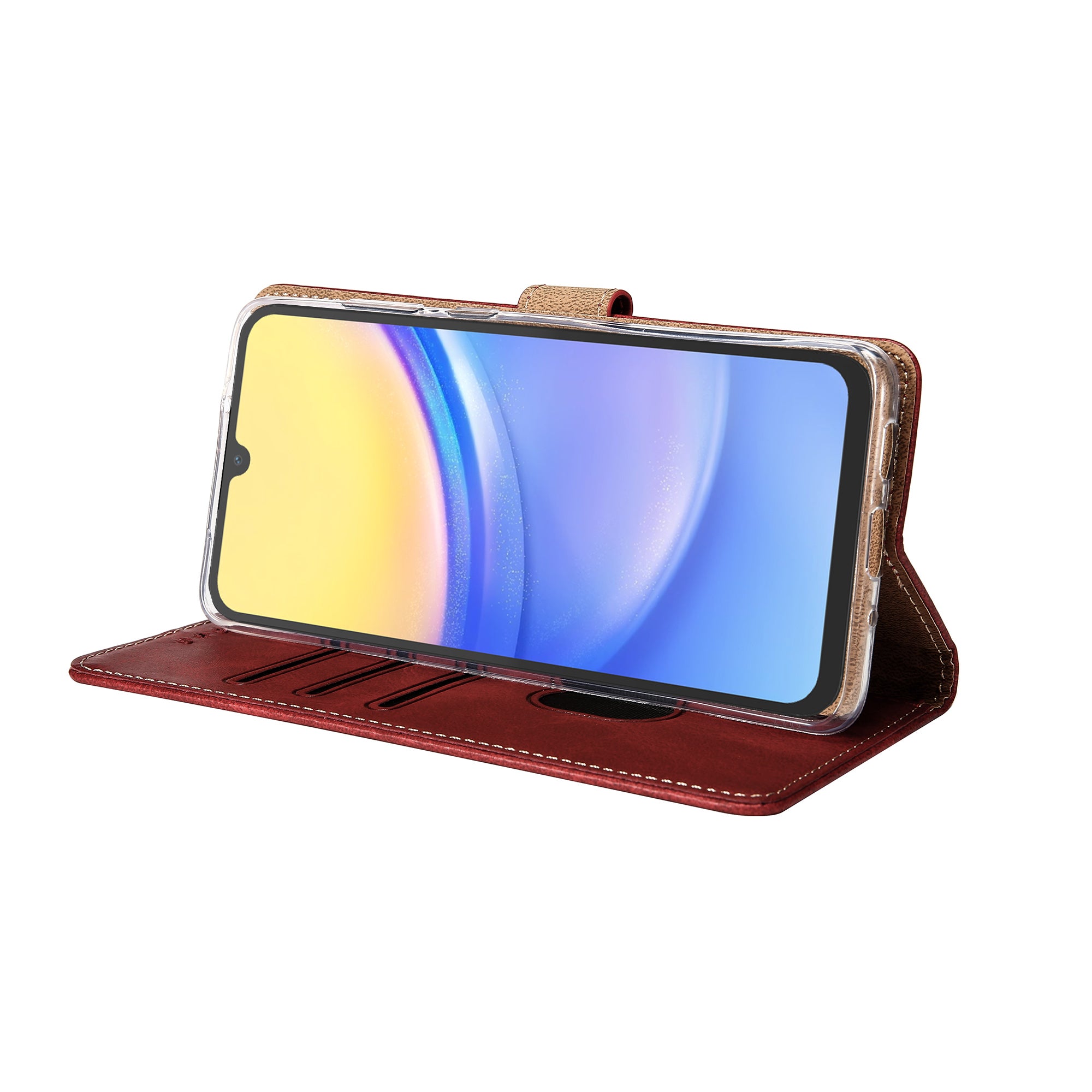 Rixus Buchhülle für Samsung Galaxy A15 5G Dark Red – Bild 6