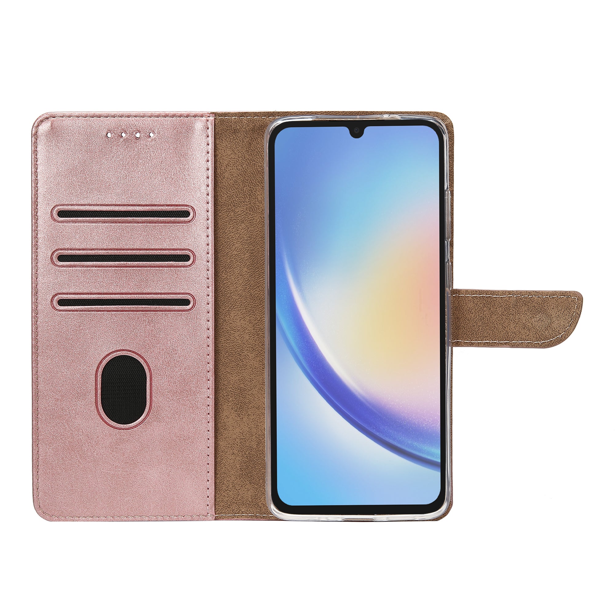 Rixus Buchhülle für Samsung Galaxy A34 5G Pink – Bild 5