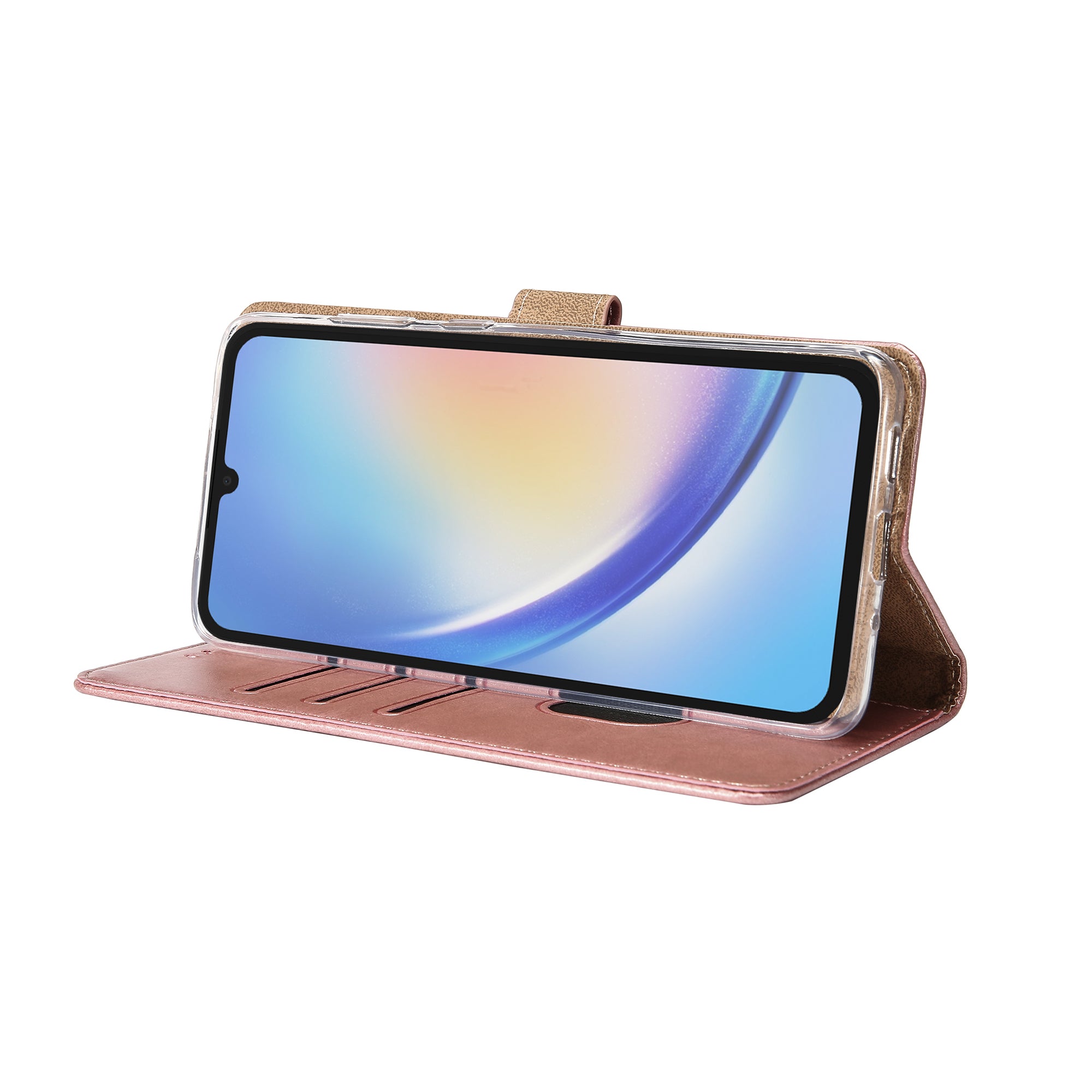 Rixus Buchhülle für Samsung Galaxy A34 5G Pink – Bild 6