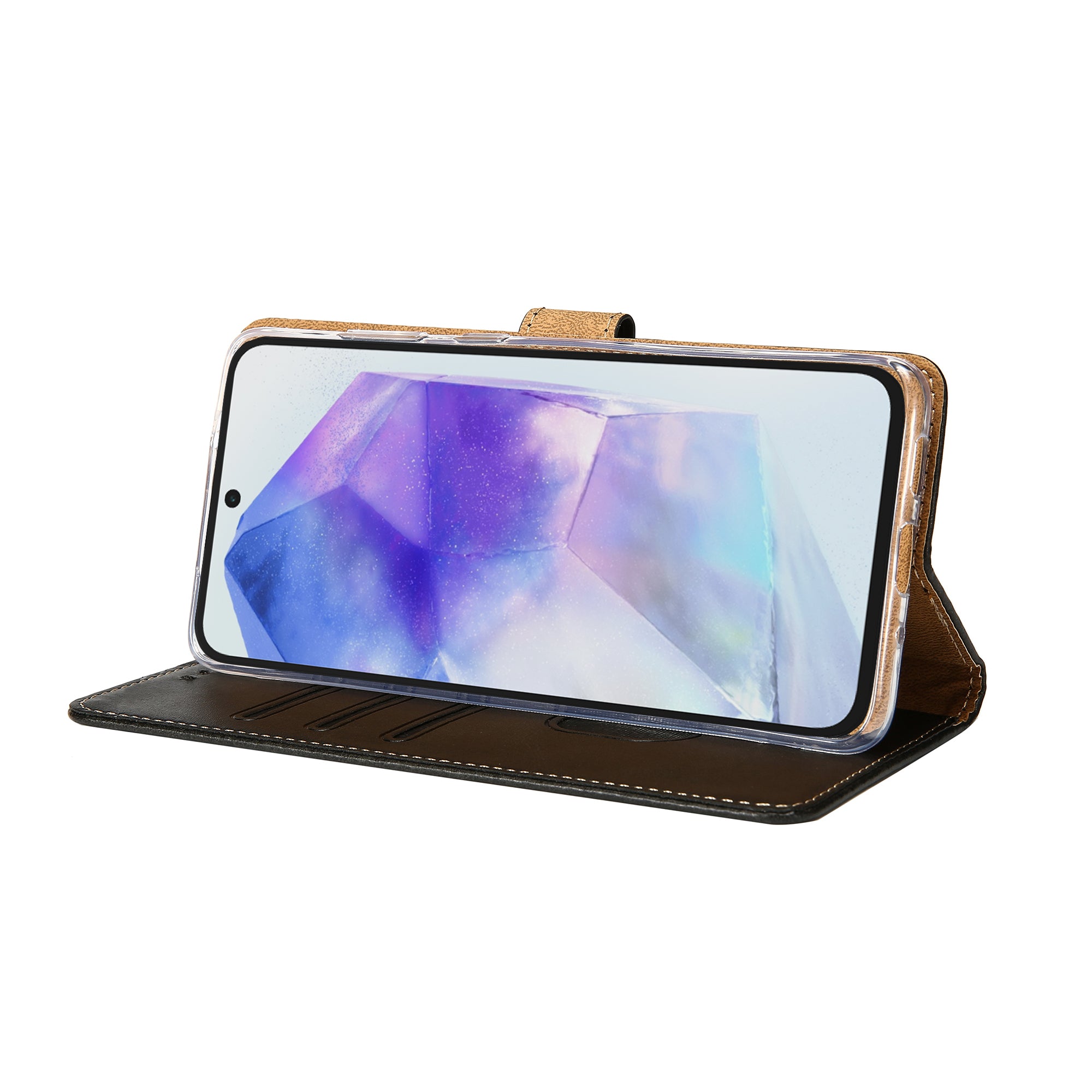 Rixus Buchhülle für Samsung Galaxy A55 5G Black – Bild 6