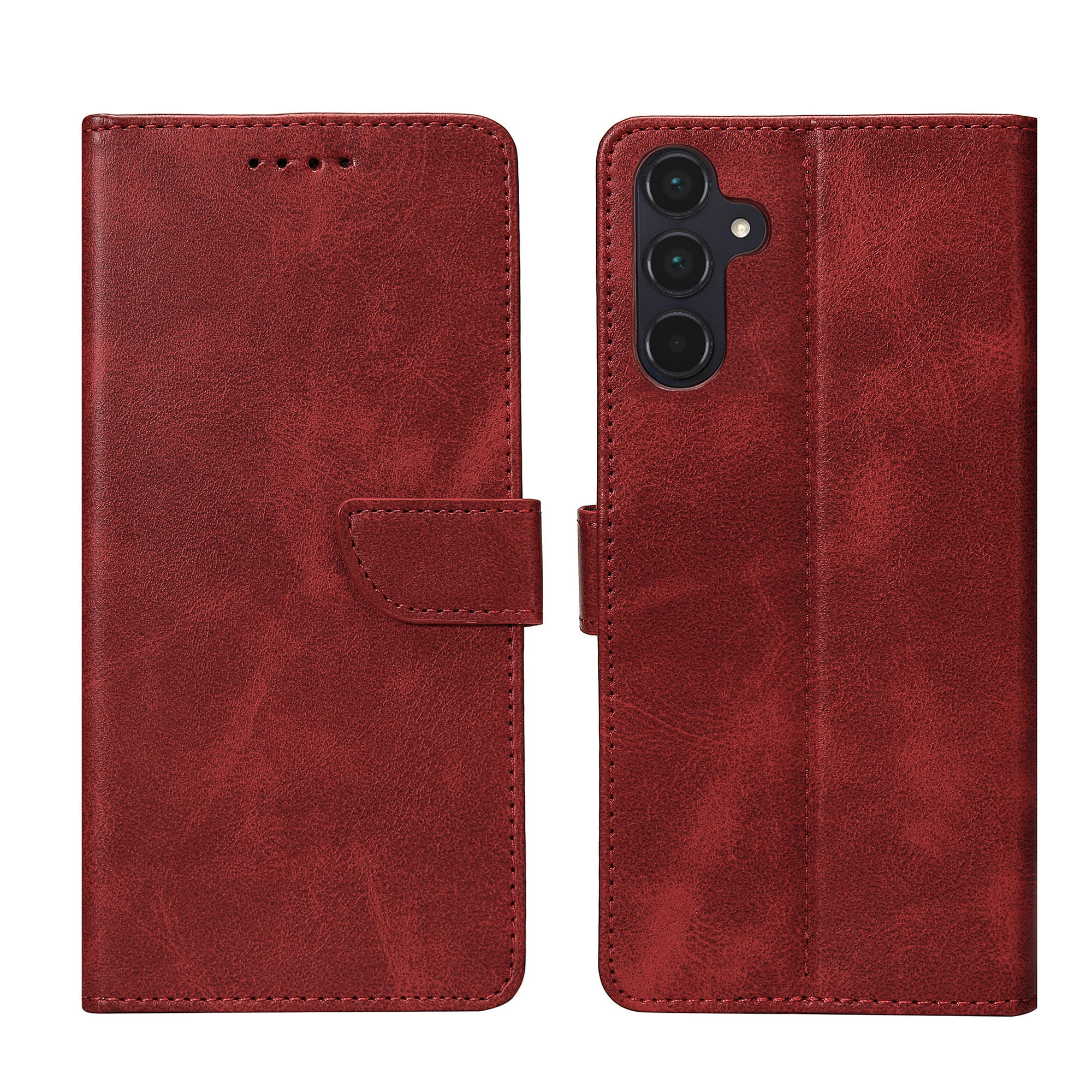 Rixus Buchhülle für Samsung Galaxy A55 5G Dark Red – Bild 3