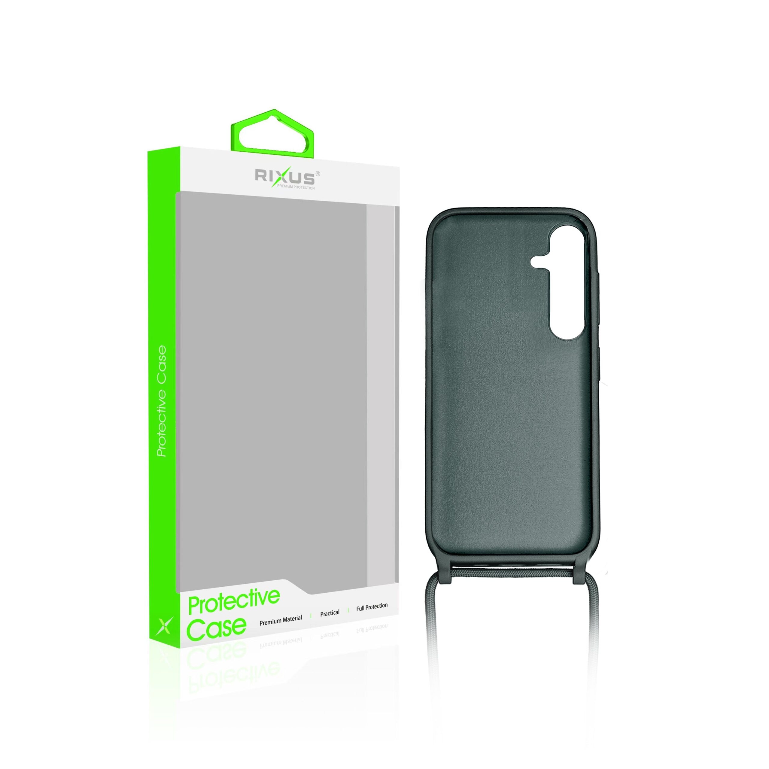 Rixus TPU Necklace Cord Abdeckung für Samsung Galaxy A35 5G Dark Green – Bild 5
