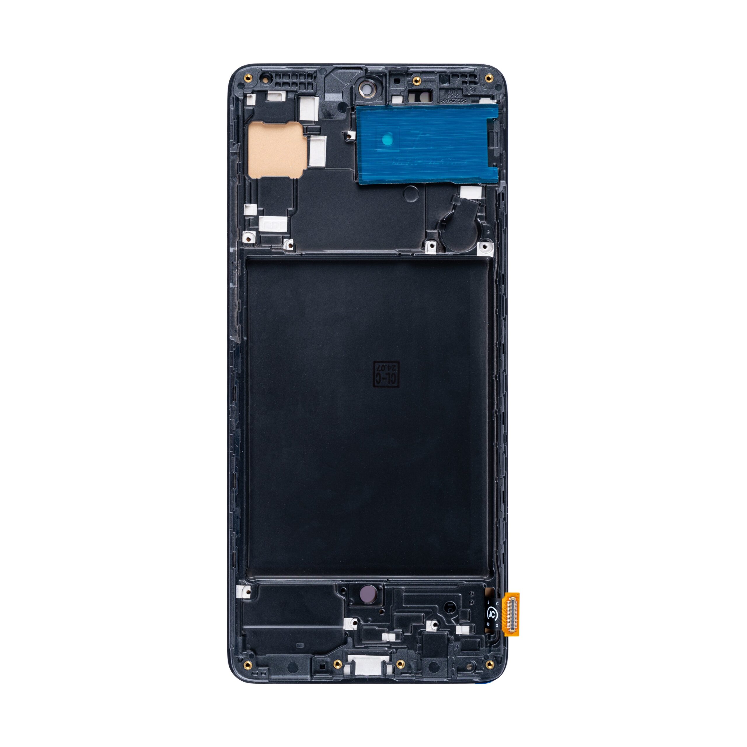 Samsung Galaxy A71 A715F Display und Touchscreen-Digitizer mit Rahmen Black Soft-OLED – Bild 2