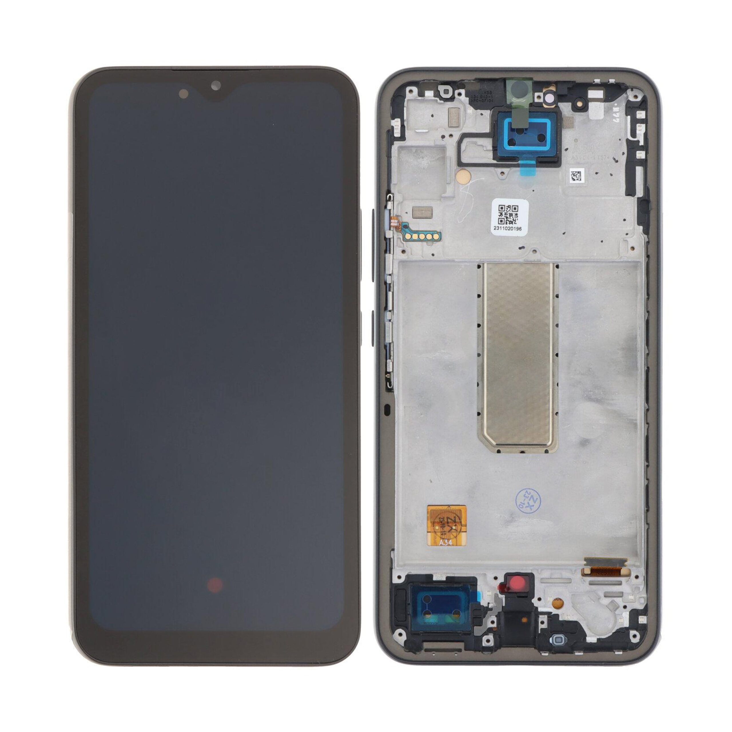 Samsung Galaxy A34 A346B Display und Touchscreen-Digitizer mit Rahmen Graphite Soft-OLED – Bild 3