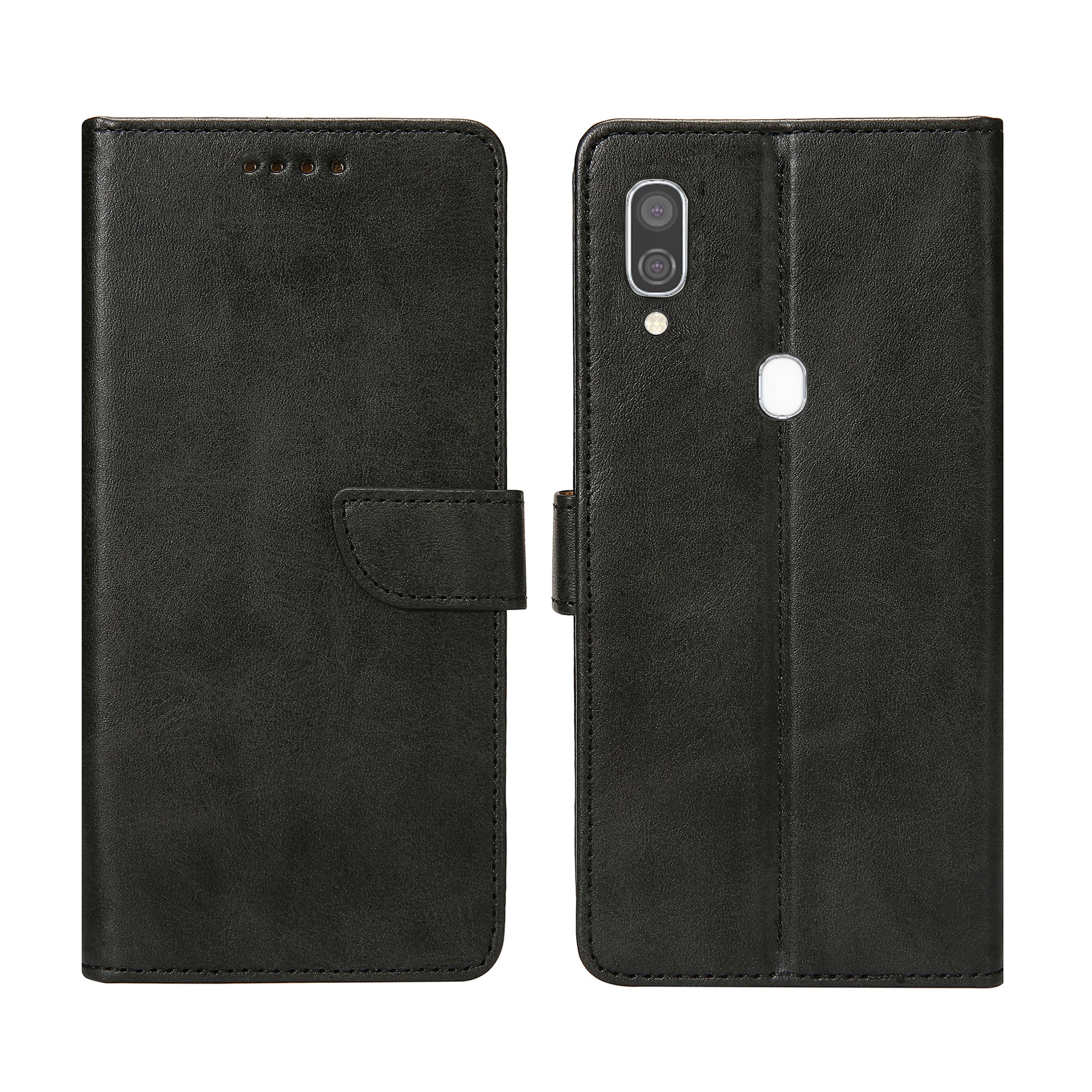 Rixus Buchhülle für Samsung Galaxy A40 Black – Bild 3