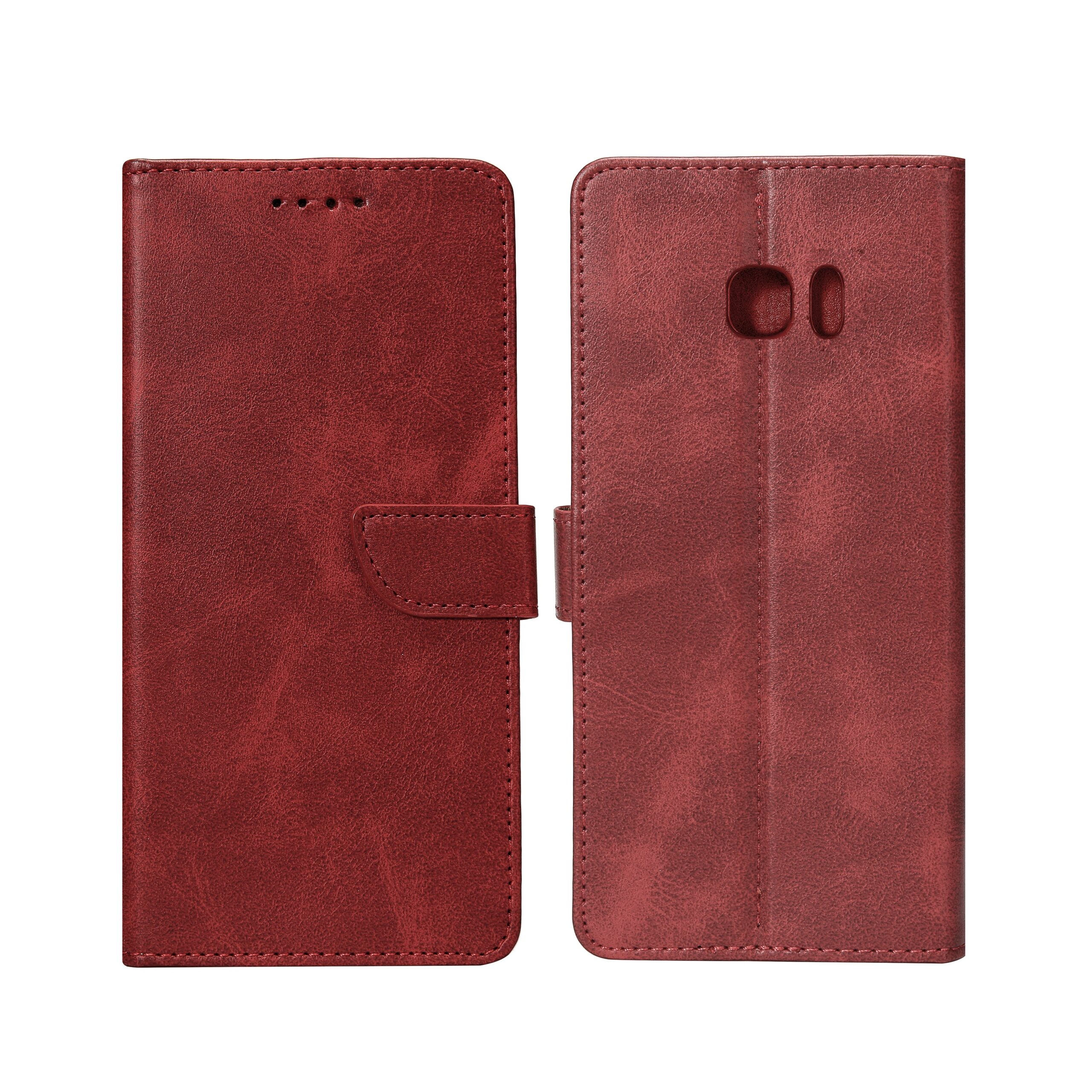 Rixus Buchhülle für Samsung Galaxy S7 Edge Dark Red – Bild 3