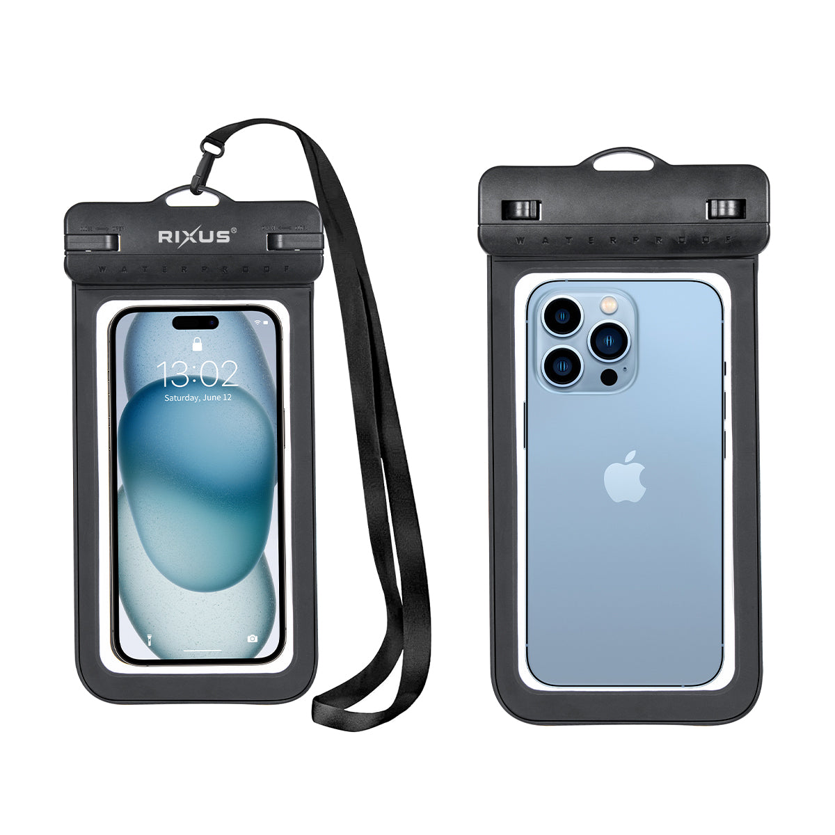 Rixus RXBG15 Splash Waterproof Phone Bag Black – Bild 3