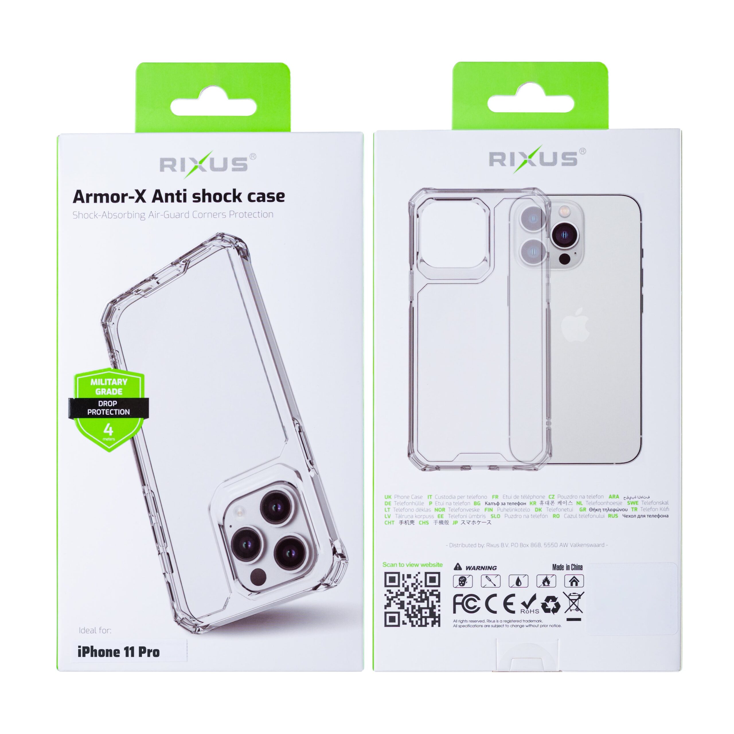 Rixus Armor-X Anti Shock Hülle für Apple iPhone 11 Pro Transparent – Bild 6