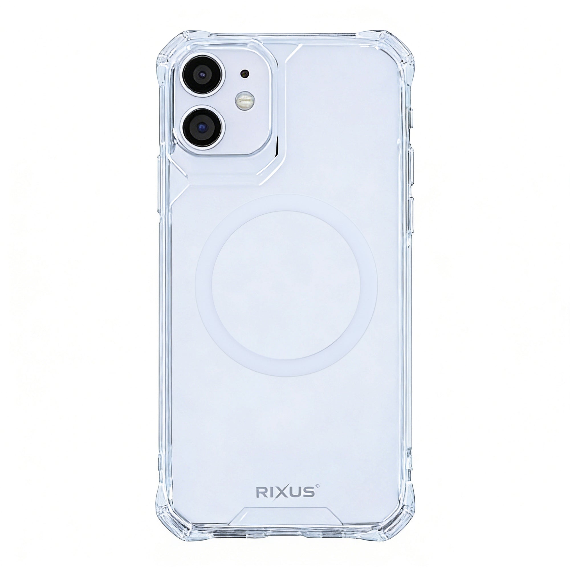 Rixus Armor-X Anti Shock Hülle mit MagSafe kompatibel für Apple iPhone 11 Transparent
