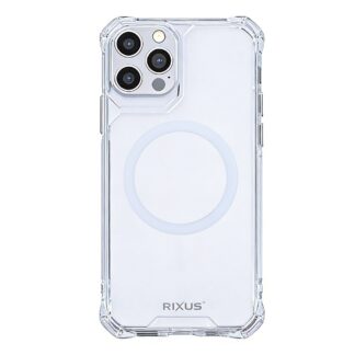 Rixus Armor-X Anti Shock Hülle mit MagSafe kompatibel für Apple iPhone 12 Pro Max Transparent