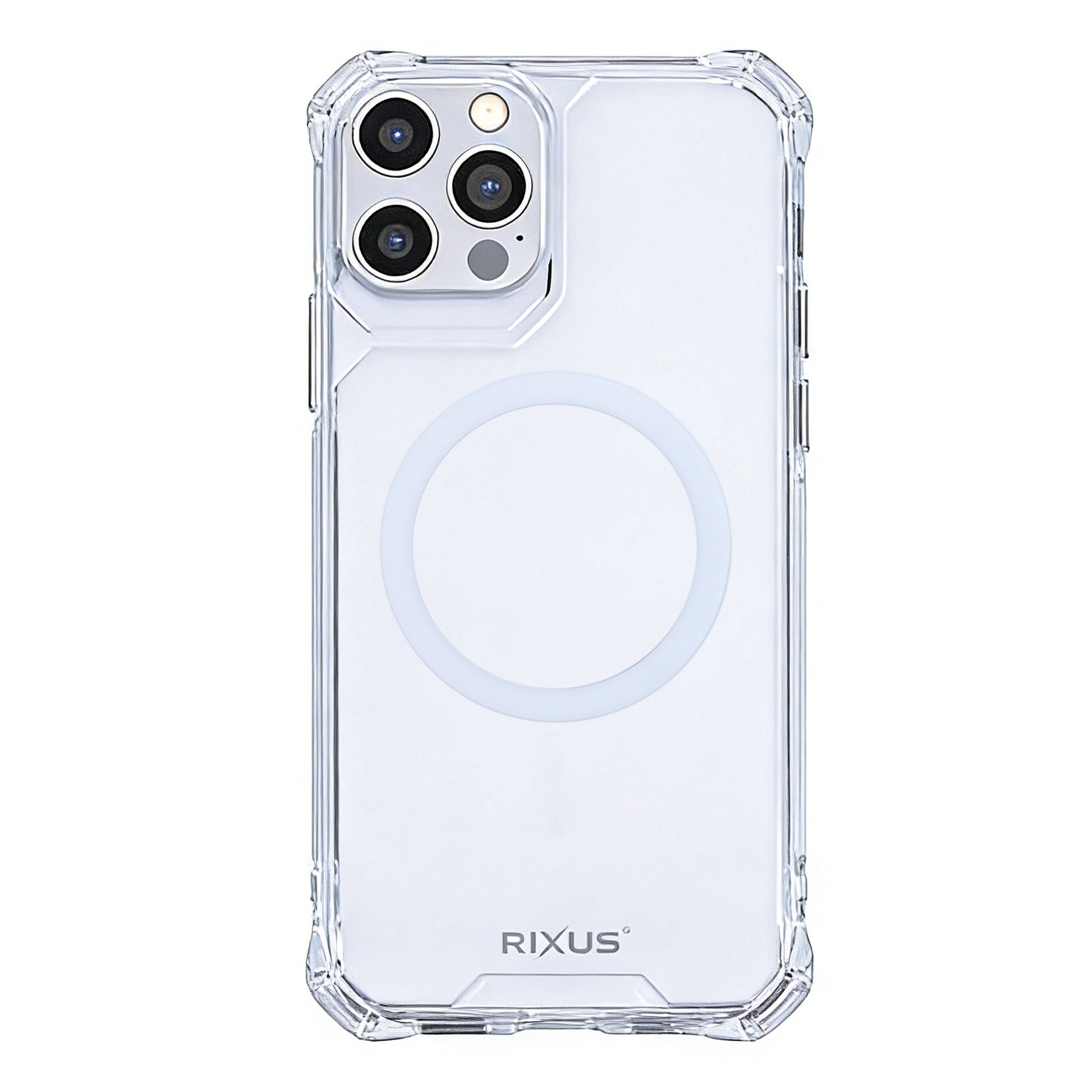 Rixus Armor-X Anti Shock Hülle mit MagSafe kompatibel für Apple iPhone 12 Pro Max Transparent