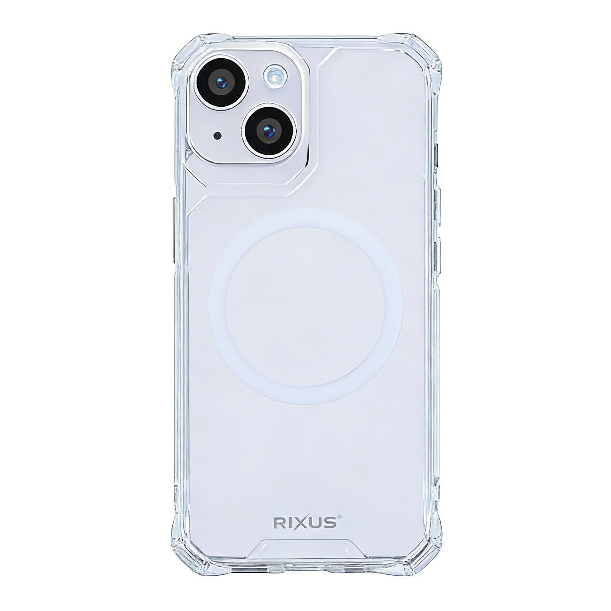 Rixus Armor-X Anti Shock Hülle mit MagSafe kompatibel für Apple iPhone 14 Transparent