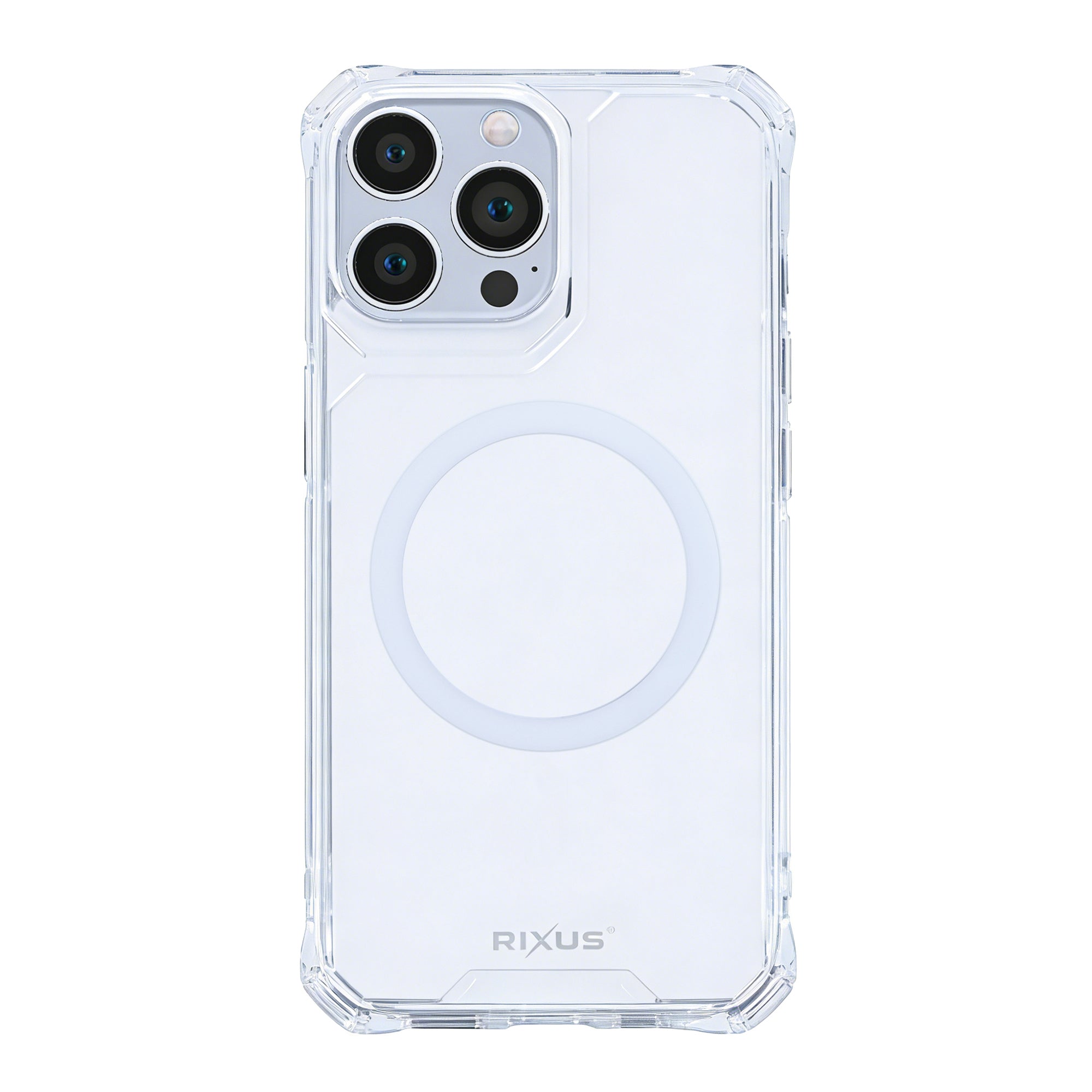 Rixus Armor-X Anti Shock Hülle mit MagSafe kompatibel für AppleiPhone 15 Pro Transparent