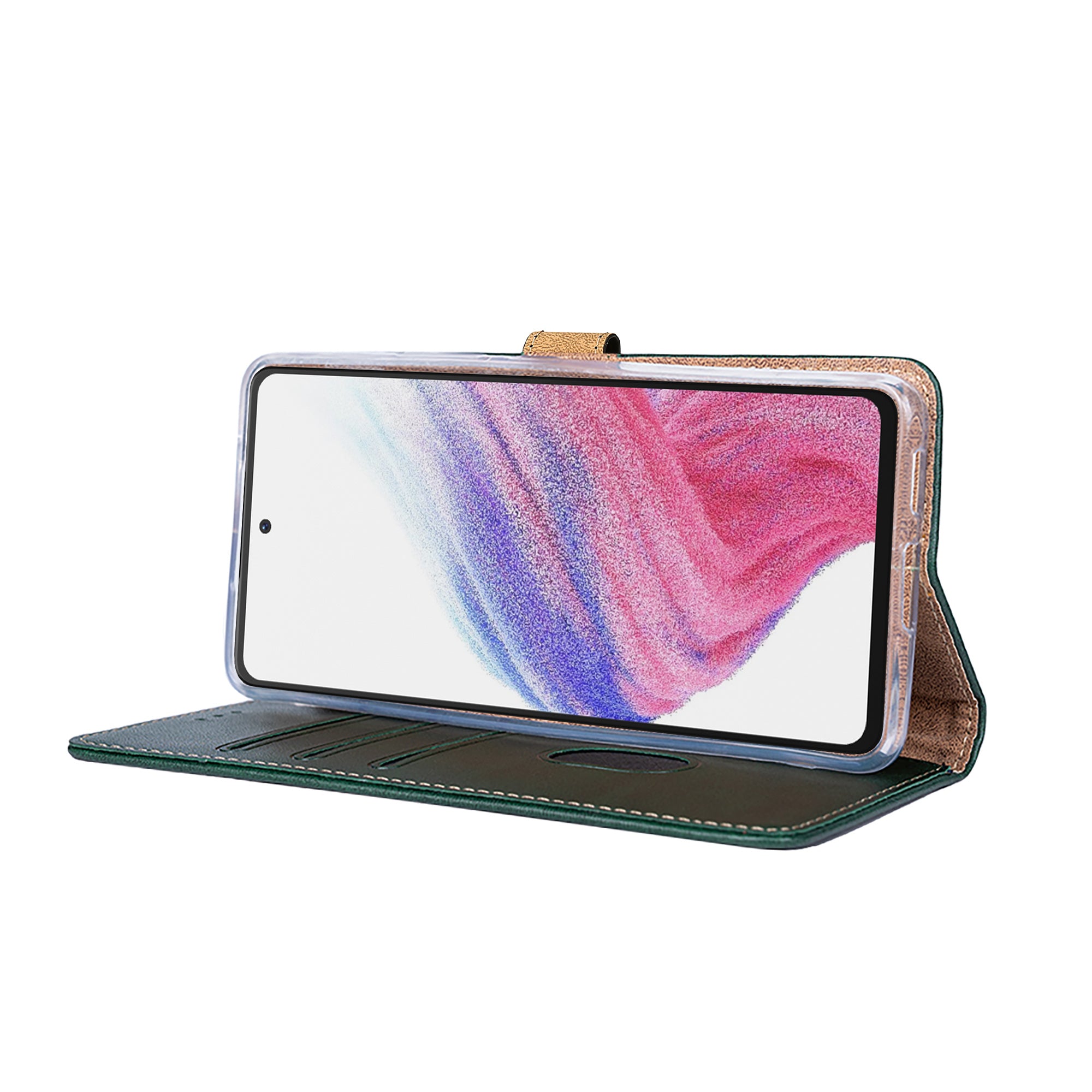 Rixus Buchhülle für Samsung Galaxy A53 5G Dark Green – Bild 6