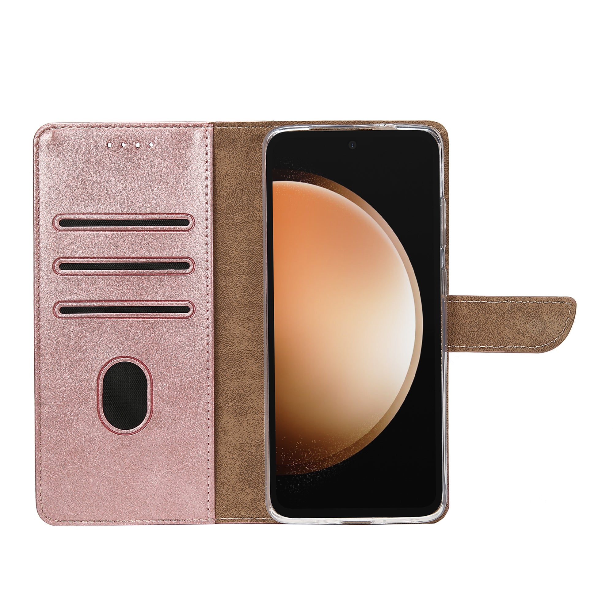 Rixus Buchhülle für Samsung Galaxy S23 FE Pink – Bild 5