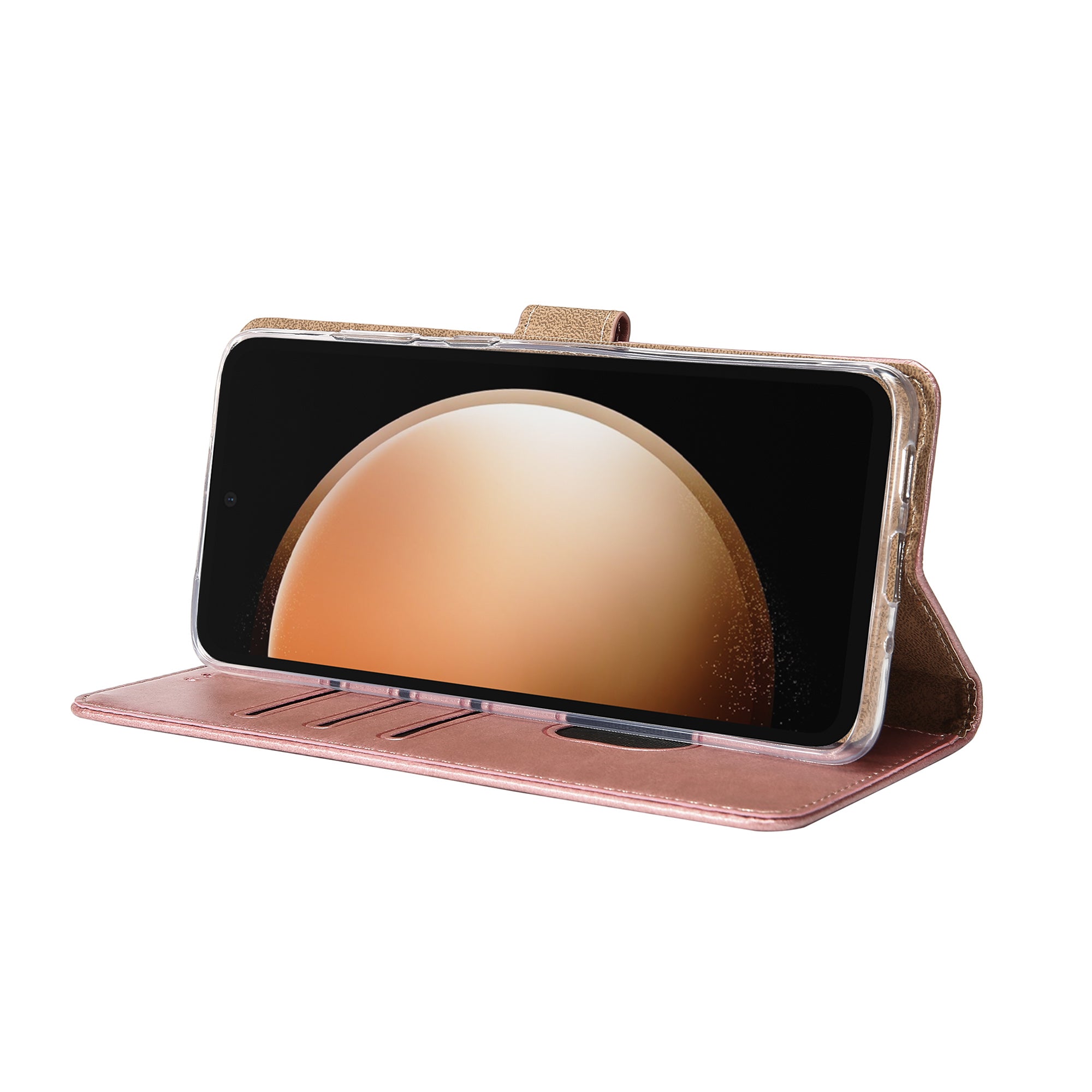 Rixus Buchhülle für Samsung Galaxy S23 FE Pink – Bild 6