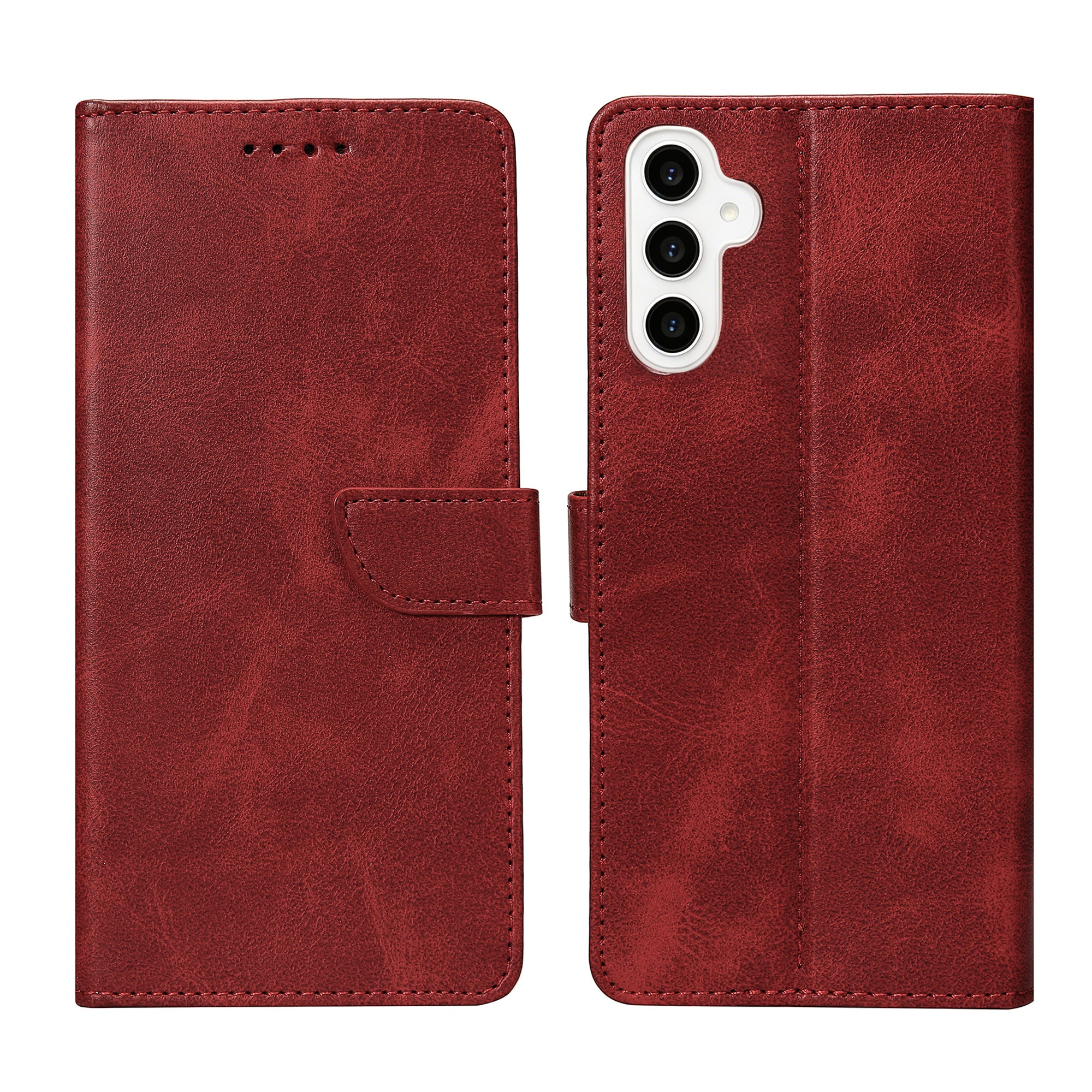 Rixus Buchhülle für Samsung Galaxy S23 FE Dark Red – Bild 3