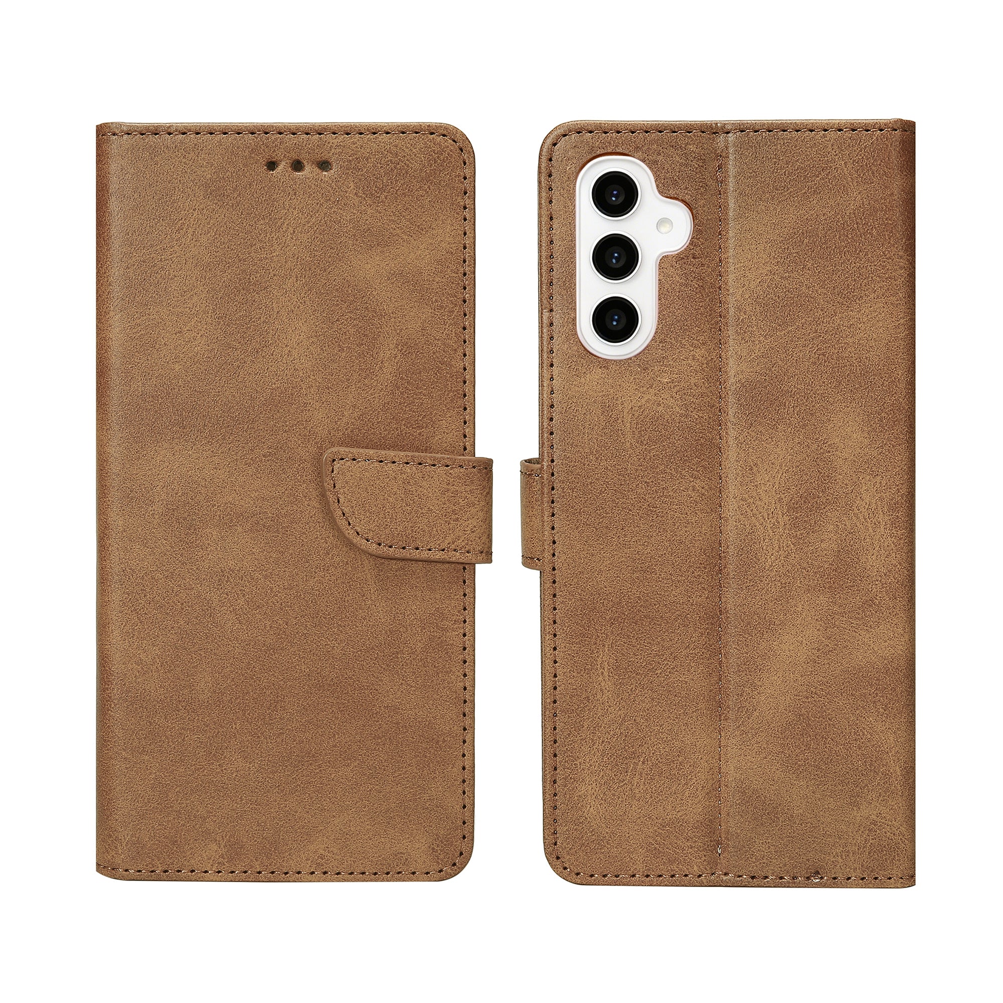 Rixus Buchhülle für Samsung Galaxy S23 FE Light Brown – Bild 4