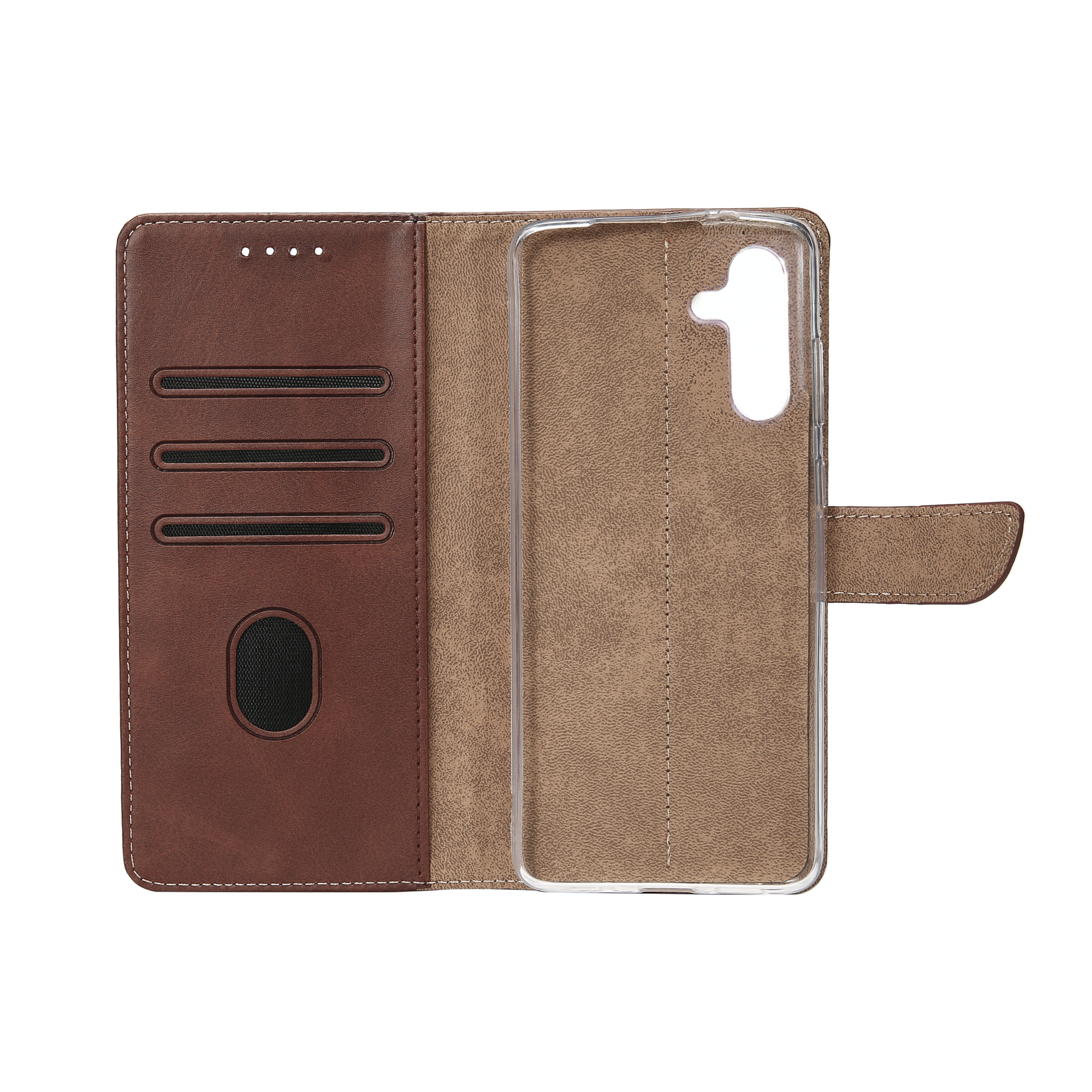 Rixus Buchhülle für Samsung Galaxy A24 4G Dark Brown – Bild 5