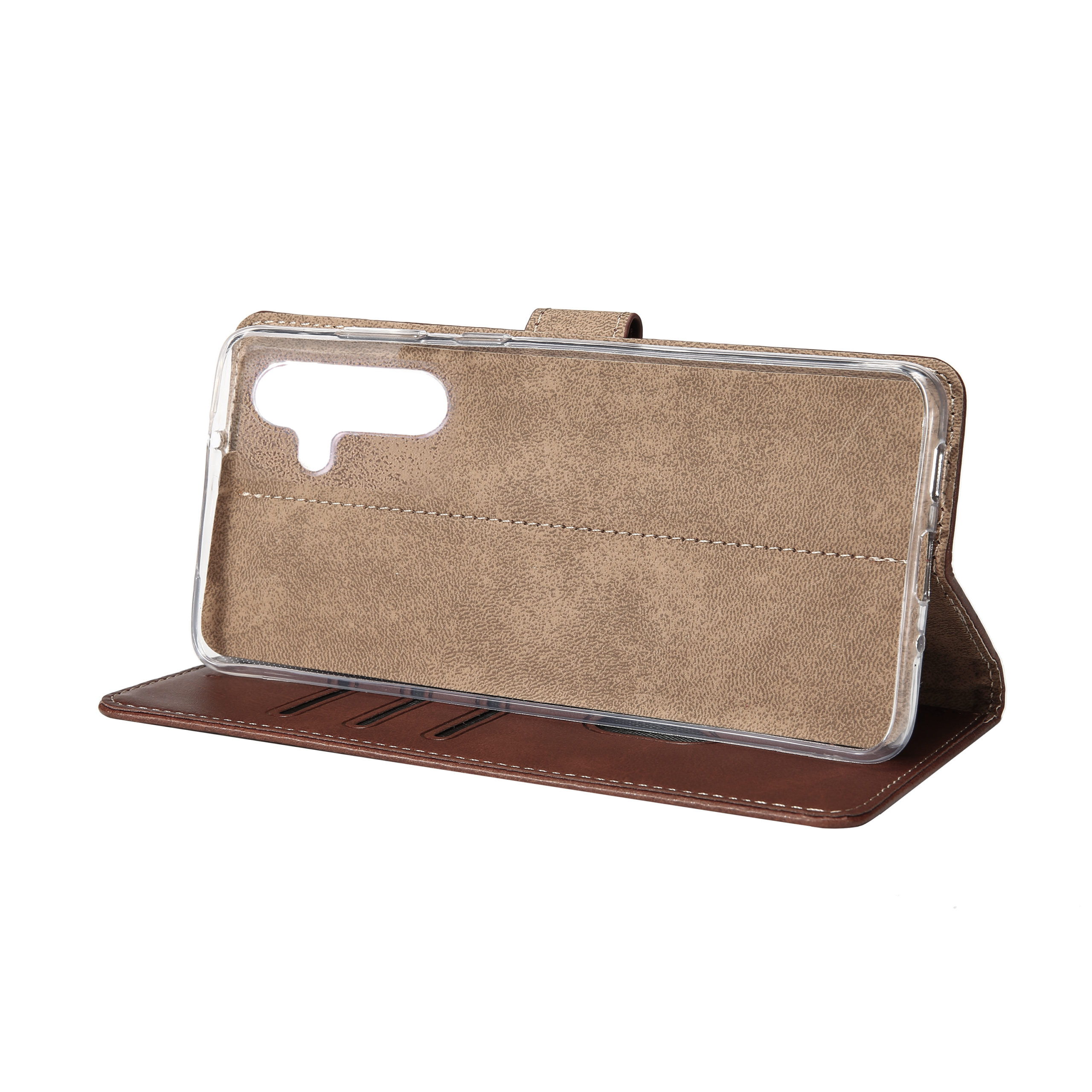 Rixus Buchhülle für Samsung Galaxy A24 4G Dark Brown – Bild 6