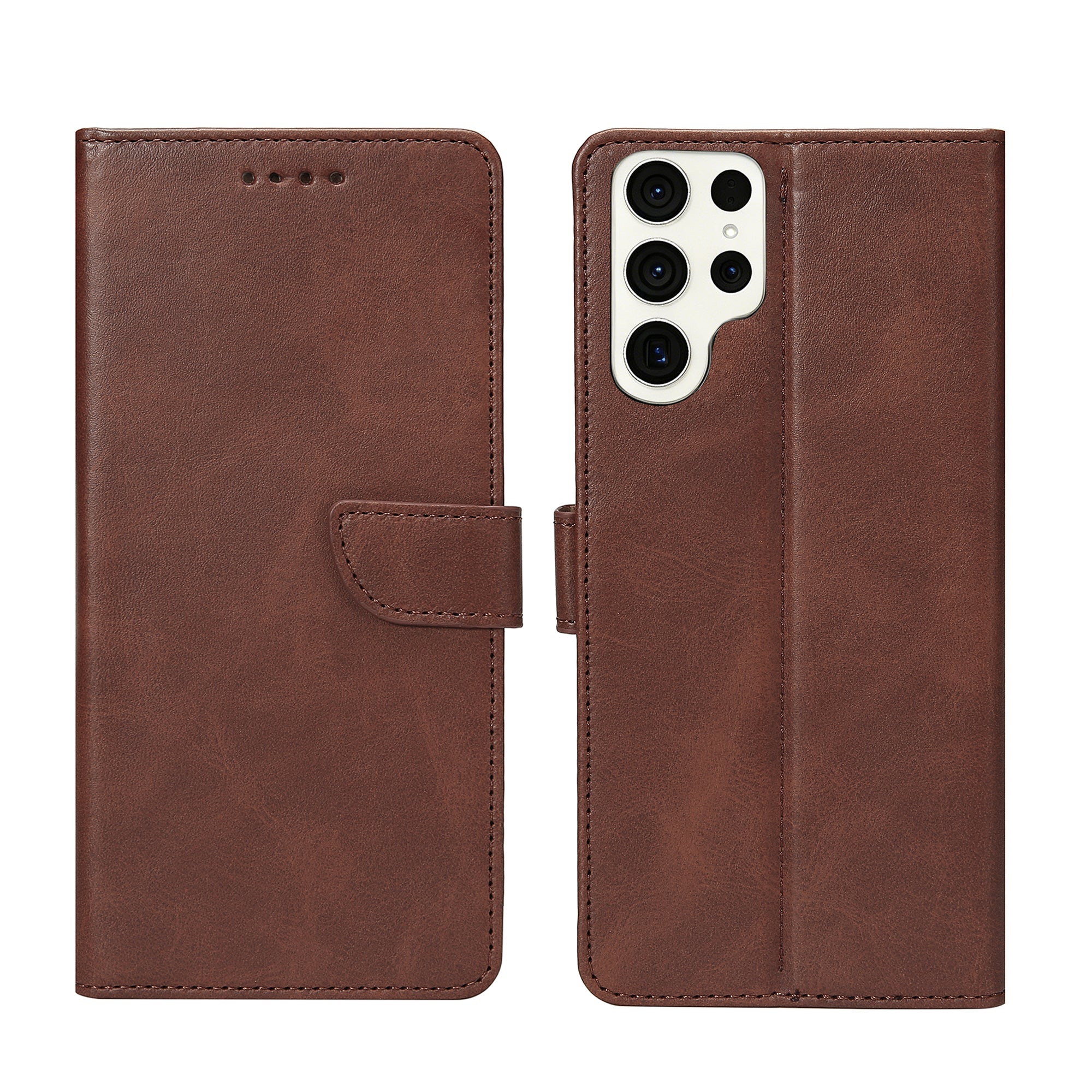 Rixus Buchhülle für Samsung Galaxy S23 Ultra Brown – Bild 3