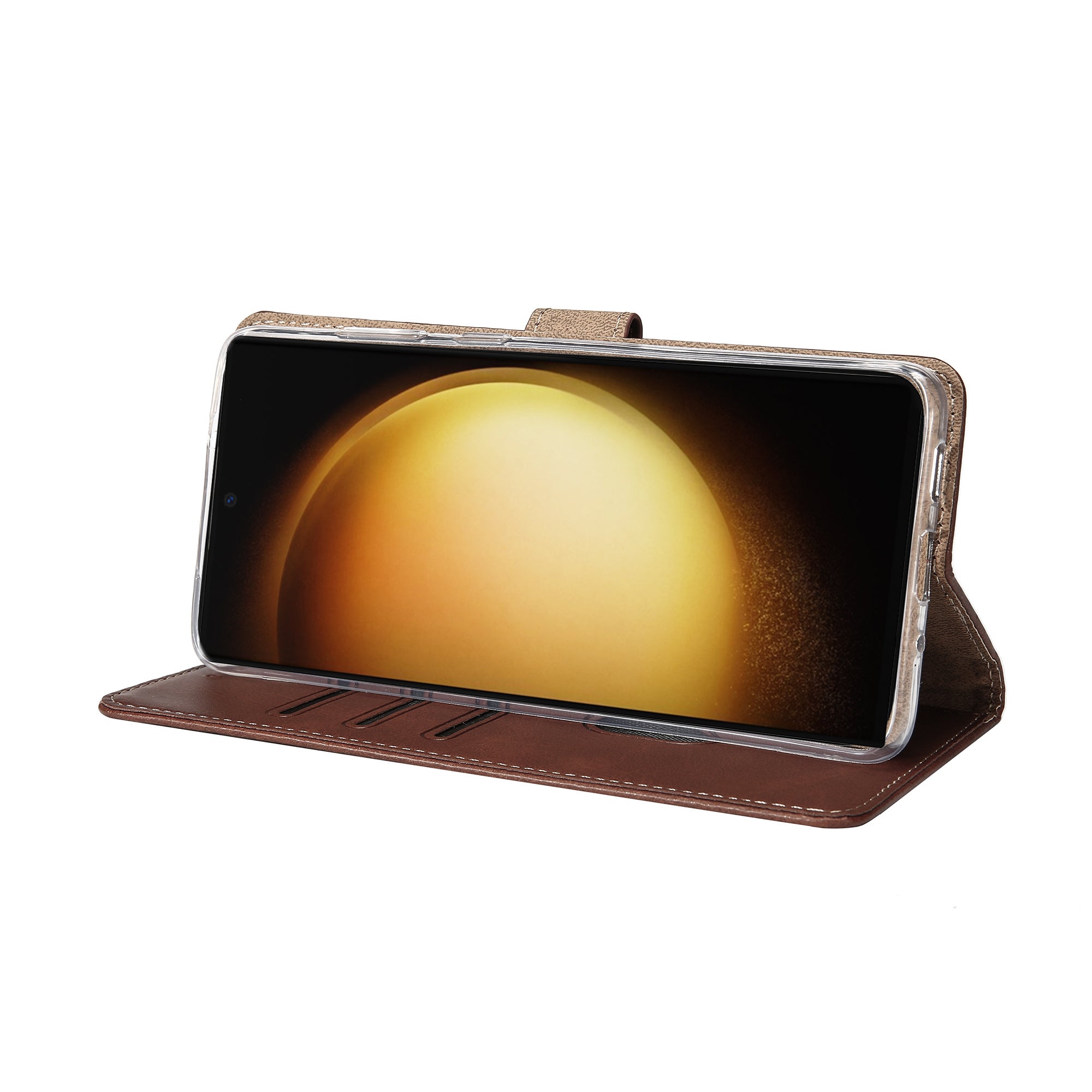 Rixus Buchhülle für Samsung Galaxy S23 Ultra Brown – Bild 6
