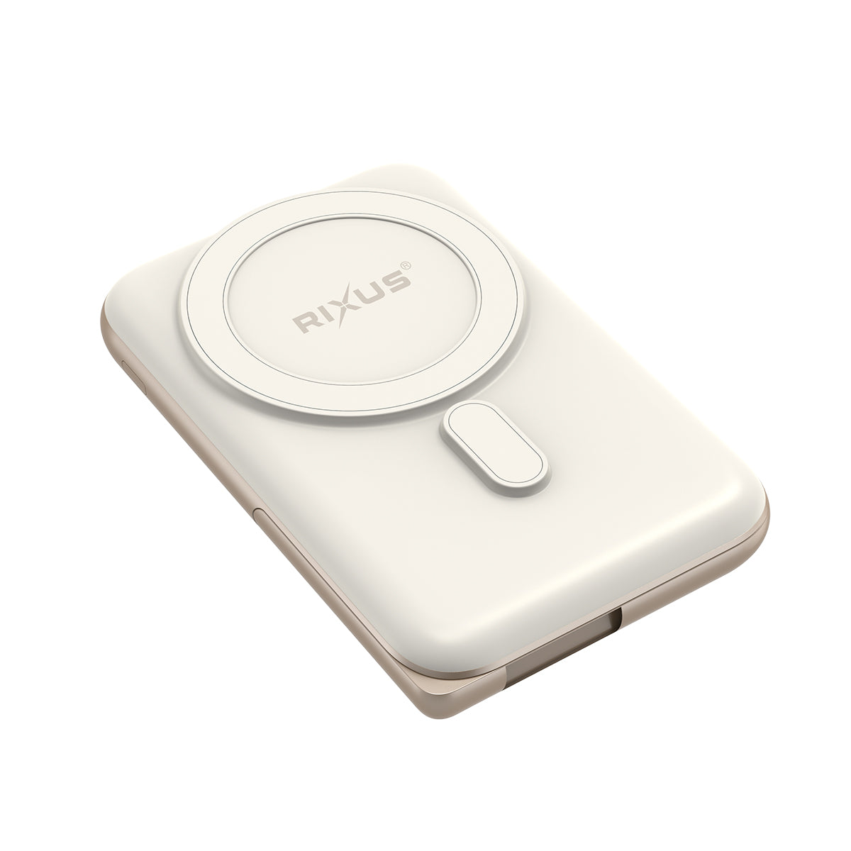 Rixus RXPB37 Portable Magnetic Powerbank 10000mAh mit Stand Rose Gold – Bild 2
