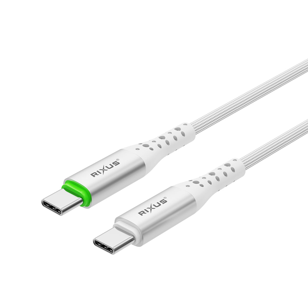 Rixus RXUC21C Auto Disconnect USB-C To USB-C Kabel White – Bild 2