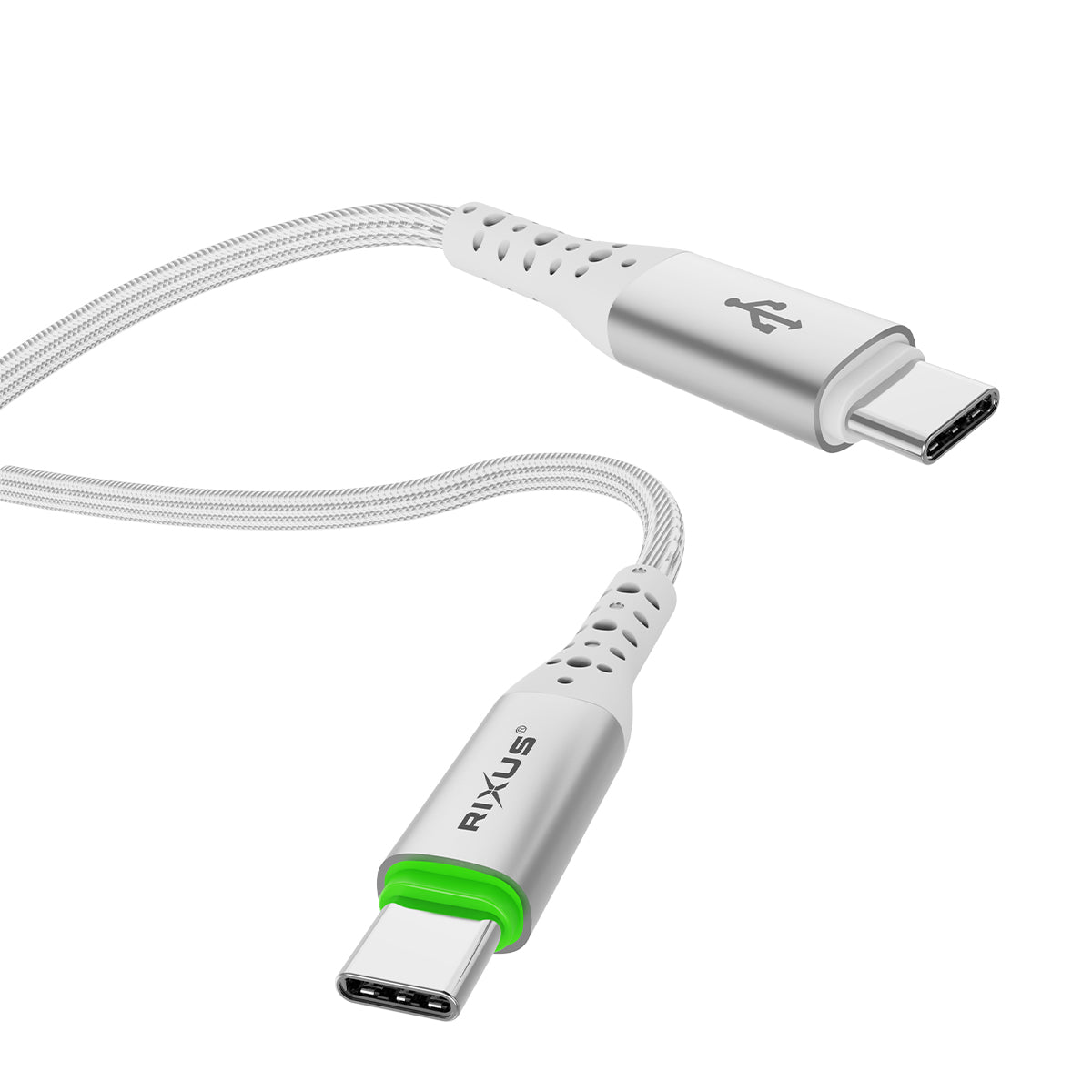 Rixus RXUC21C Auto Disconnect USB-C To USB-C Kabel White – Bild 3