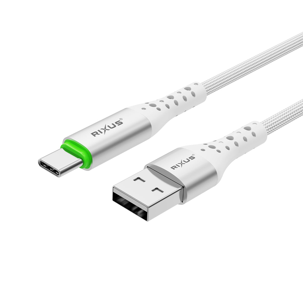Rixus RXUC21AC Auto Disconnect USB-A To USB-C Kabel White – Bild 2