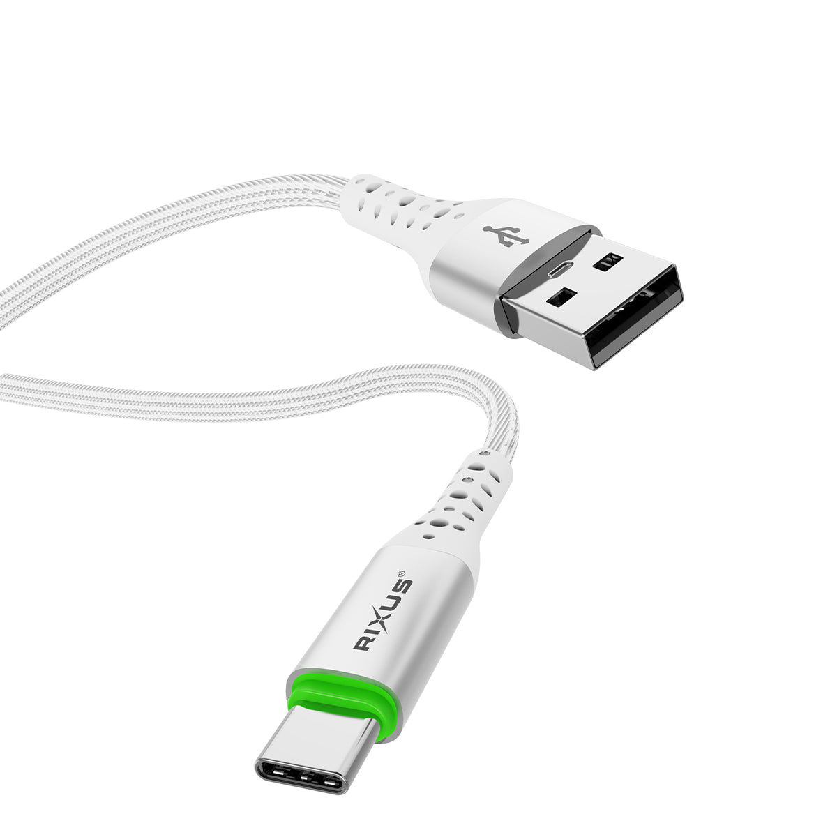 Rixus RXUC21AC Auto Disconnect USB-A To USB-C Kabel White – Bild 3