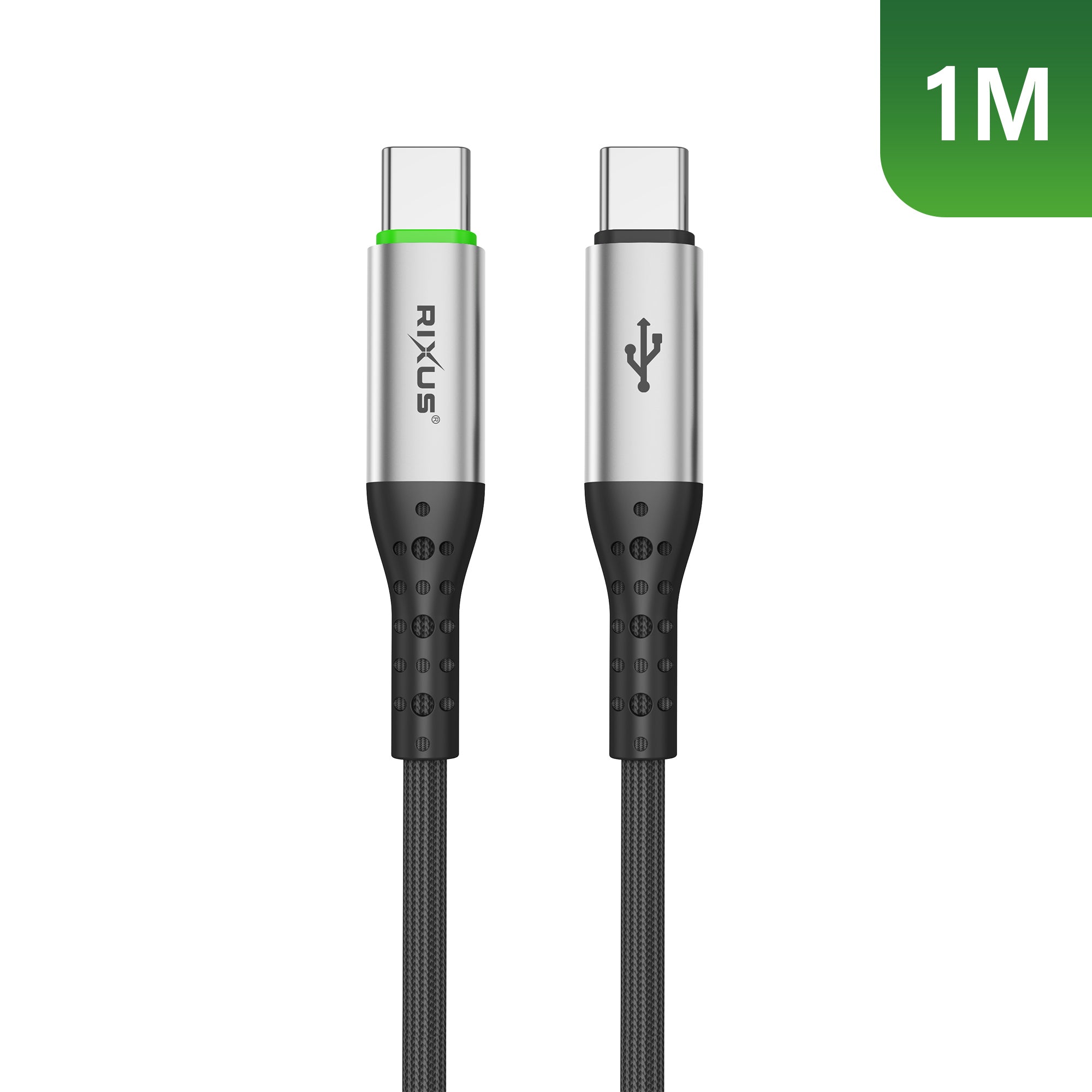 Rixus RXUC22C Auto Disconnect USB-C To USB-C Kabel Black