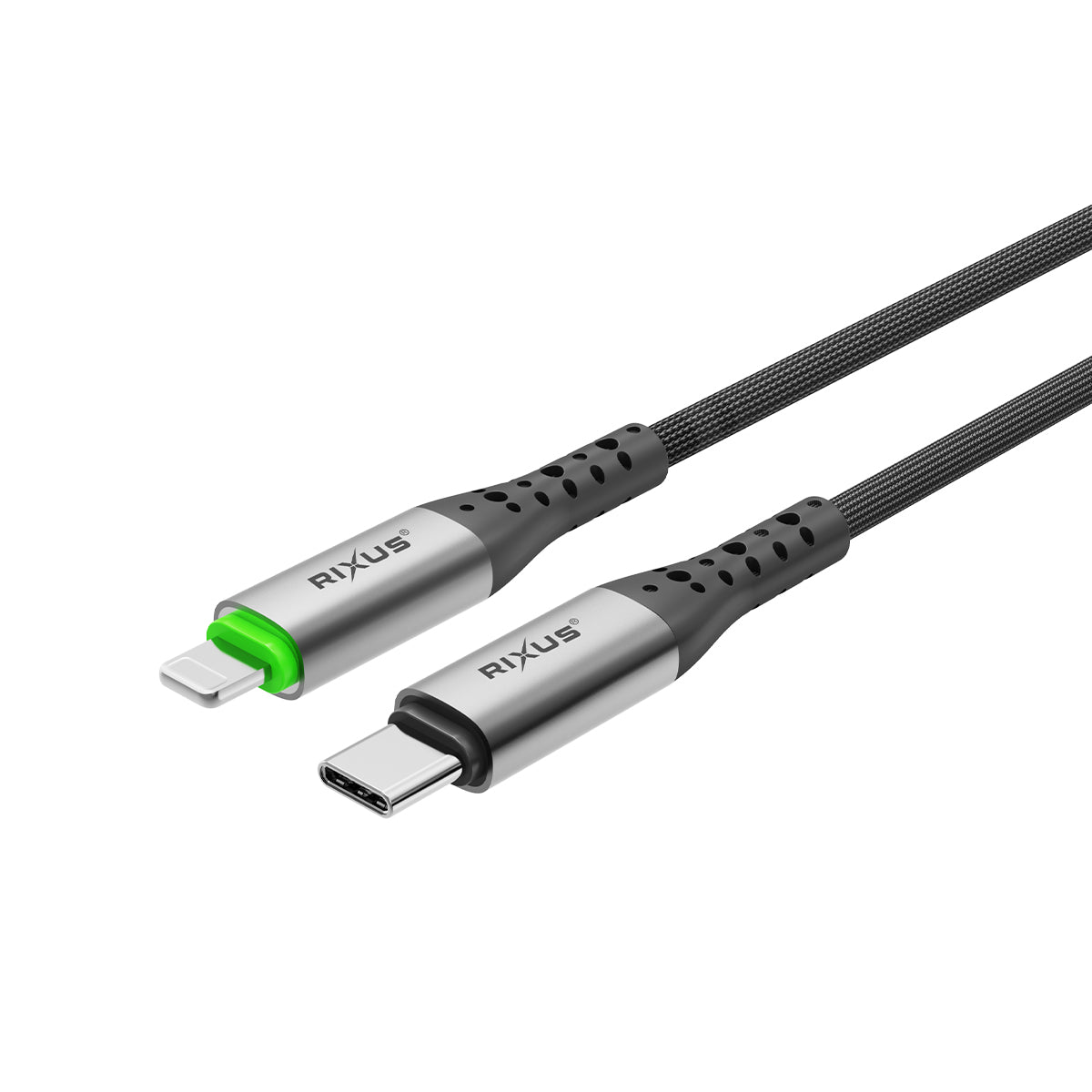Rixus RXUC22L Auto Disconnect USB-C To Lightning Anschluss Kabel Black – Bild 2