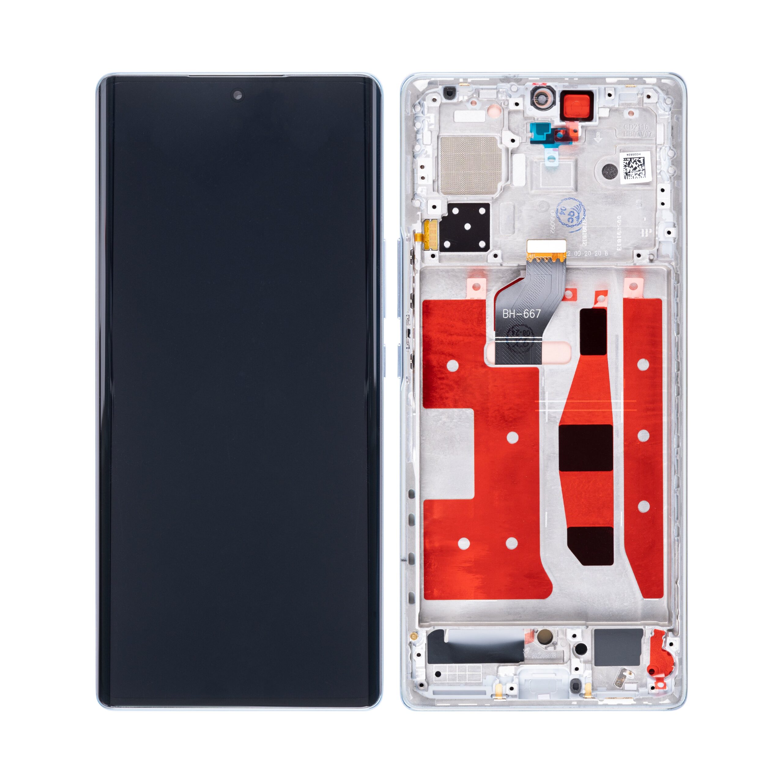 OEM Display für Honor 70 mit Rahmen Blau – Bild 4