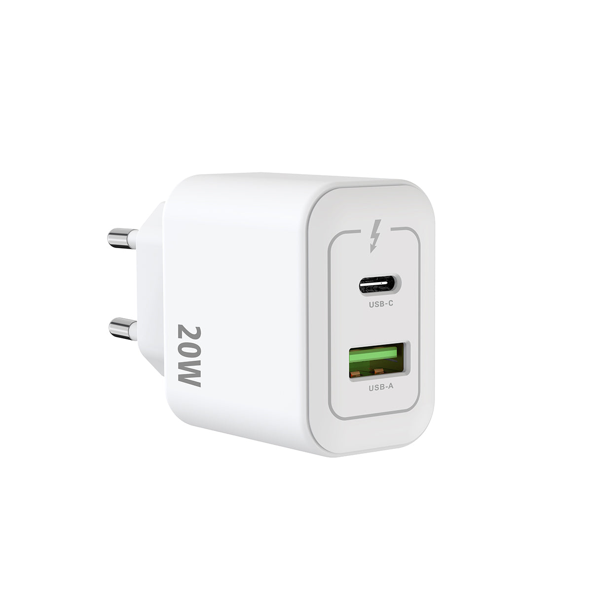 Rixus RXHC20 USB-C, USB-A Netzteil 20W White