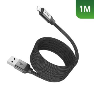 Rixus RXUC61AL Magnetic Charging Cord USB-A To Lightning Anschluss 1m 10W Black