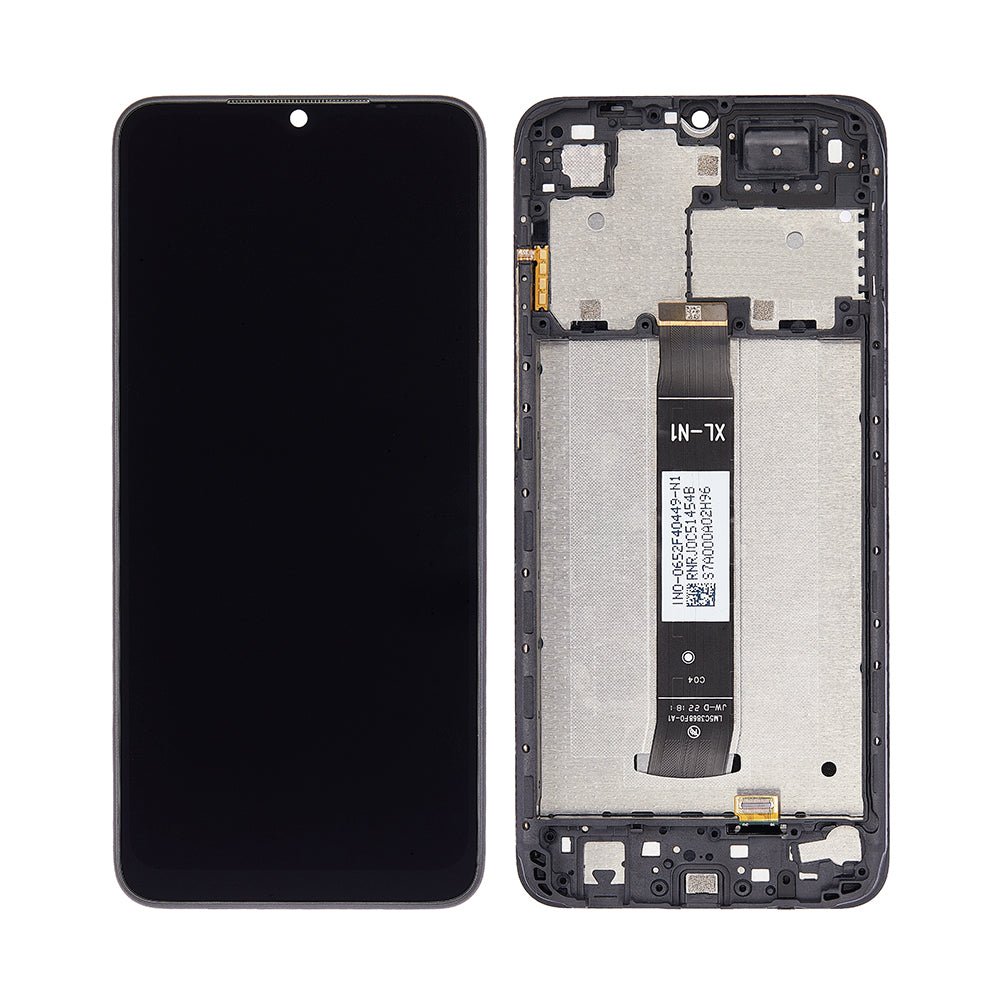 OEM Display für Xiaomi Redmi A1, A1 Plus mit Rahmen Schwarz – Bild 4