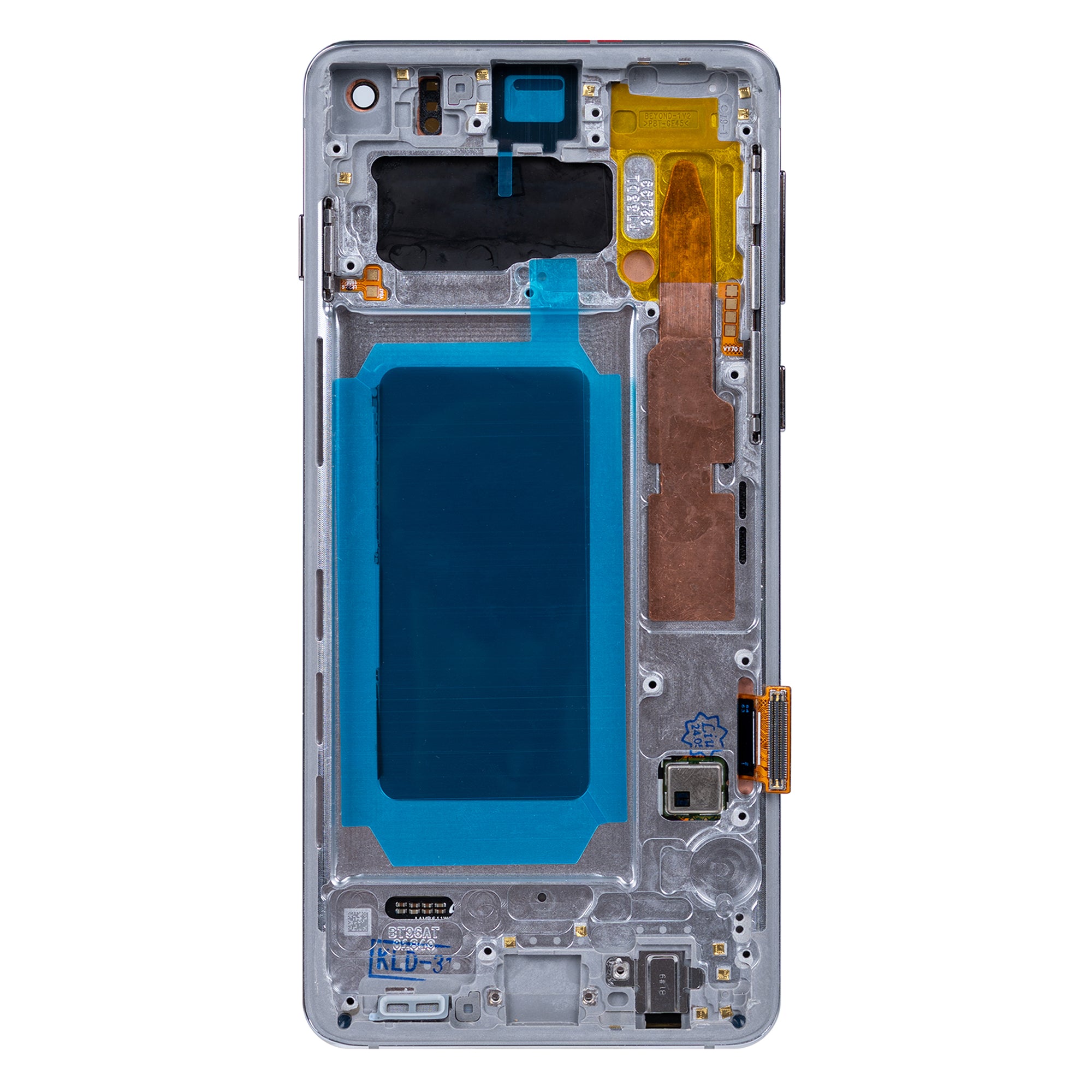 Samsung Galaxy S10 G973F Display und Touchscreen-Digitizer mit Rahmen Prism White aufbereitet – Bild 2