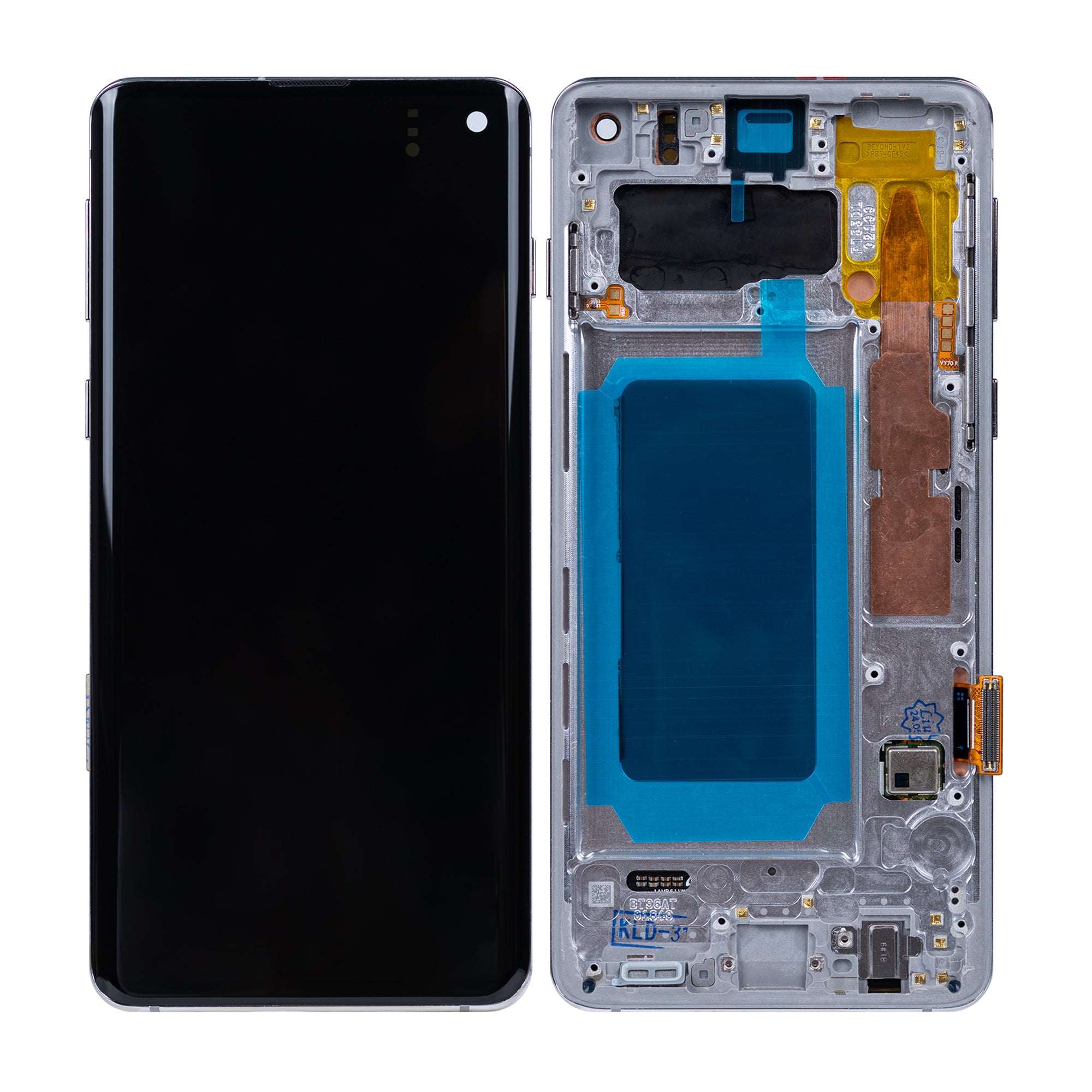 Samsung Galaxy S10 G973F Display und Touchscreen-Digitizer mit Rahmen Prism White aufbereitet – Bild 5