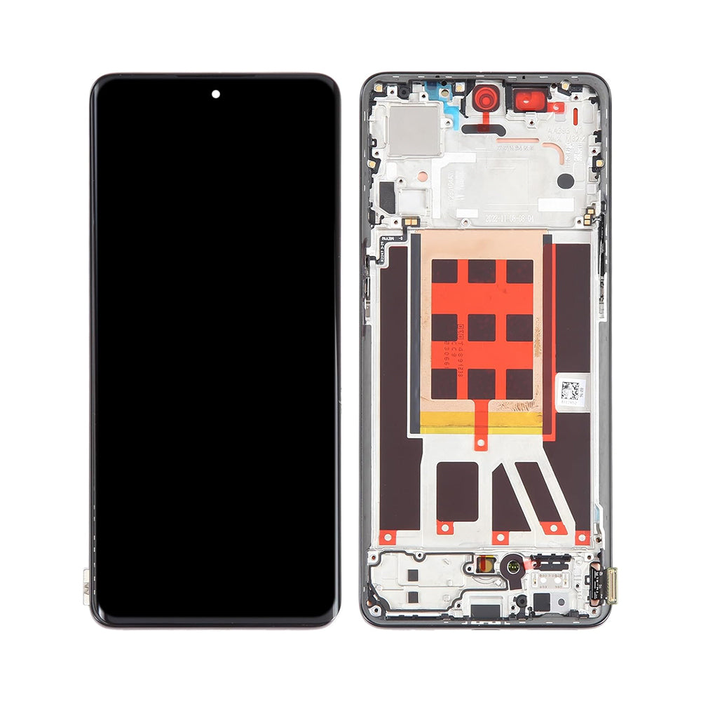 OEM Display für Oppo Reno9, Reno9 Pro mit Rahmen Schwarz – Bild 4
