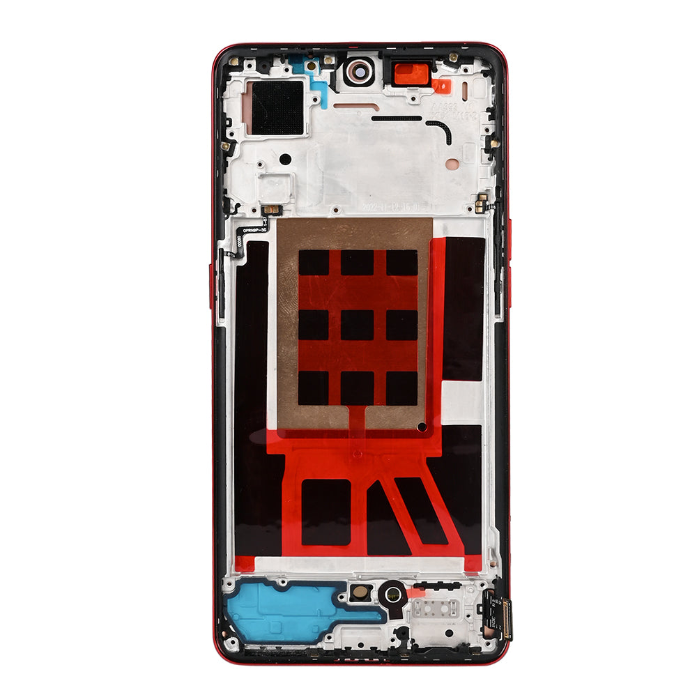 OEM Display für Oppo Reno9 mit Rahmen Rot – Bild 3