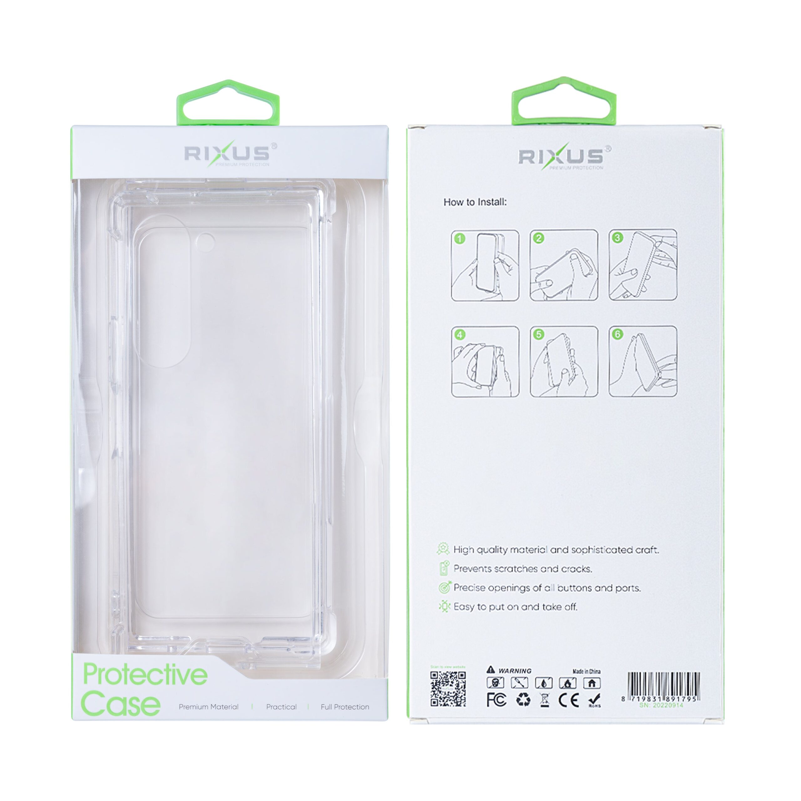 Rixus Anti-Burst Hülle für Samsung Galaxy Z Fold6 Clear – Bild 5