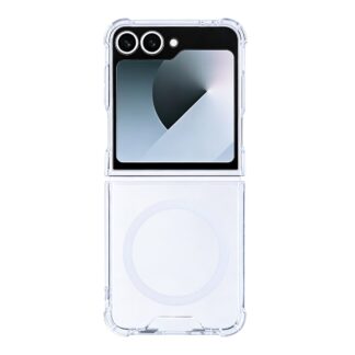 Rixus Anti-Burst Hülle mit MagSafe kompatibel für Samsung Galaxy Z Flip6 Transparent