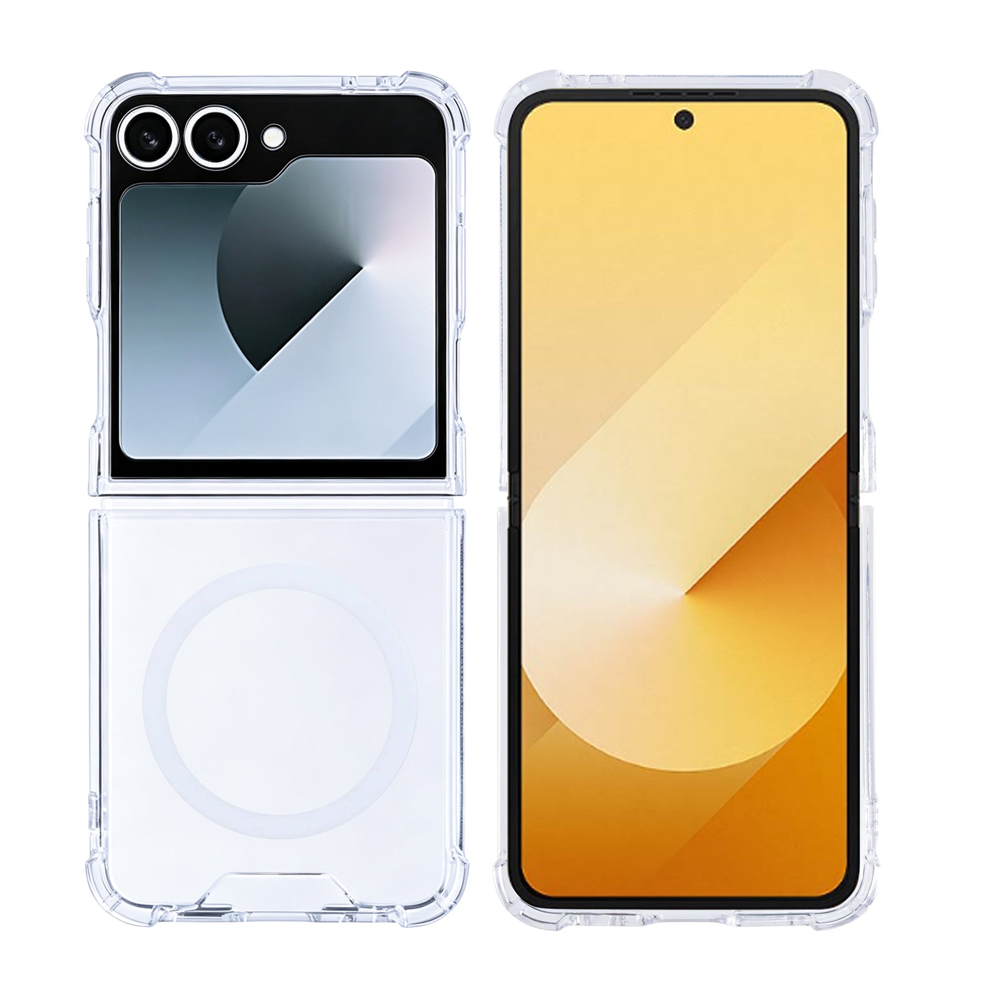 Rixus Anti-Burst Hülle mit MagSafe kompatibel für Samsung Galaxy Z Flip6 Transparent – Bild 3
