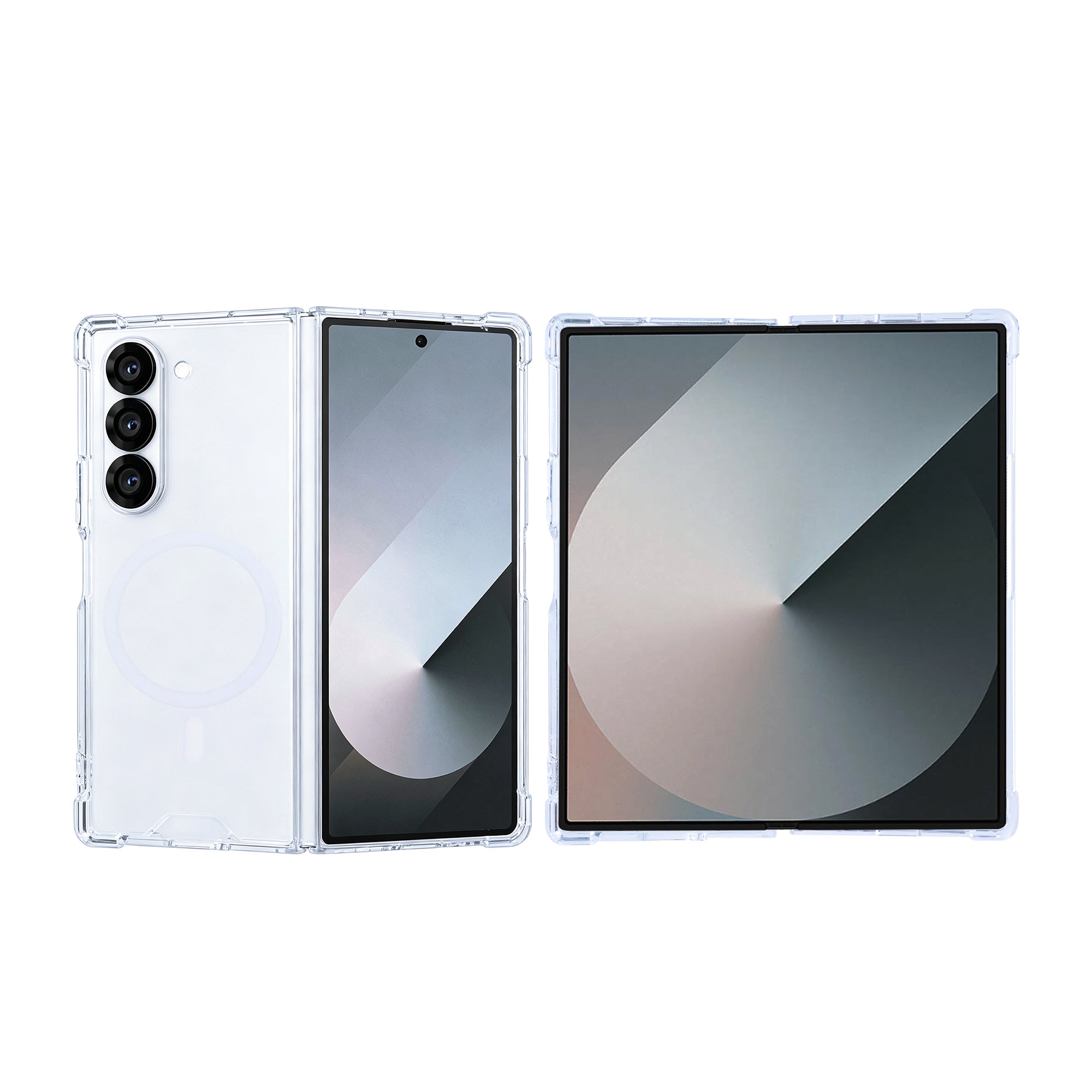 Rixus Anti-Burst Hülle mit MagSafe kompatibel für Samsung Galaxy Z Fold6 Transparent – Bild 3