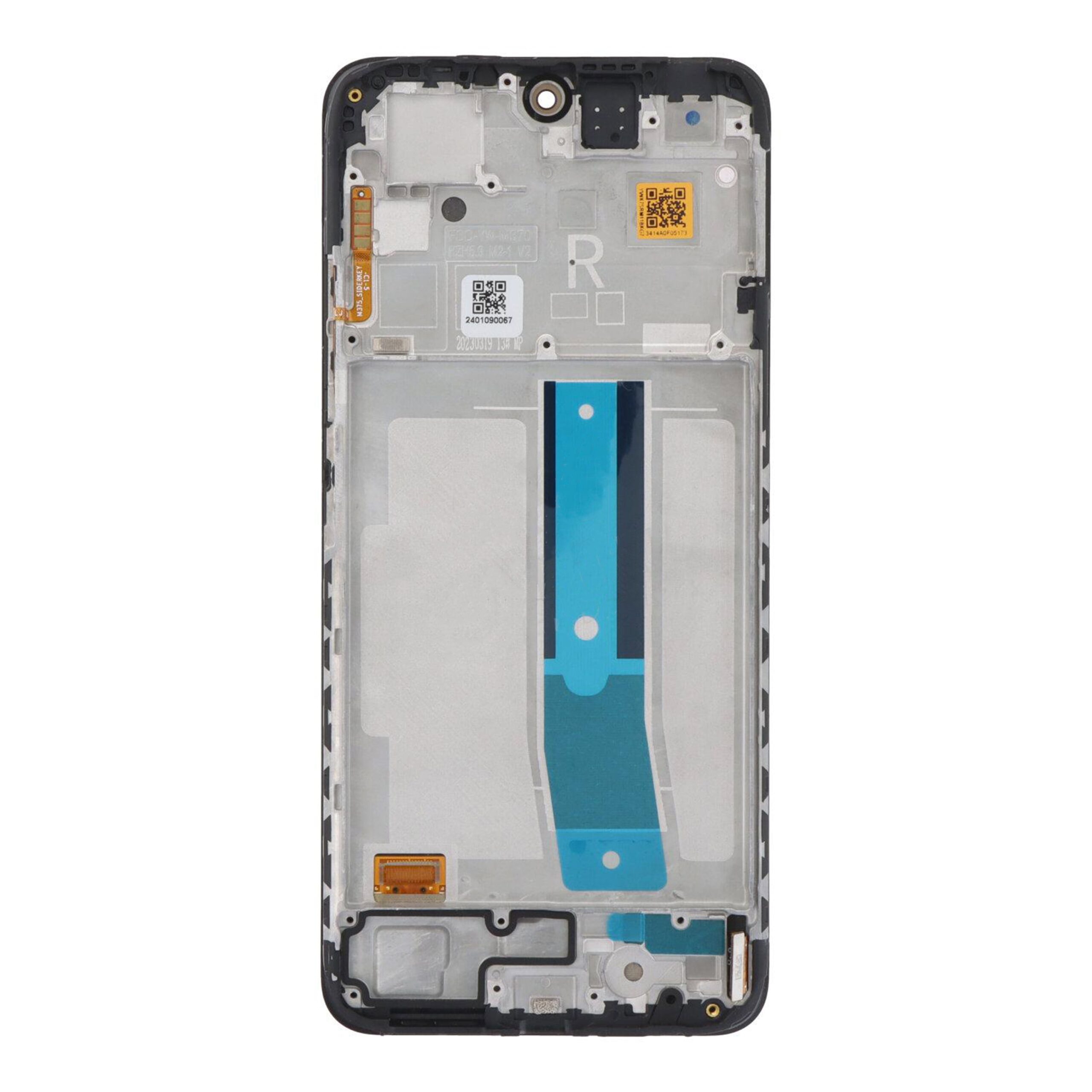 OEM Display für Xiaomi Redmi Note 12S mit Rahmen Schwarz – Bild 3