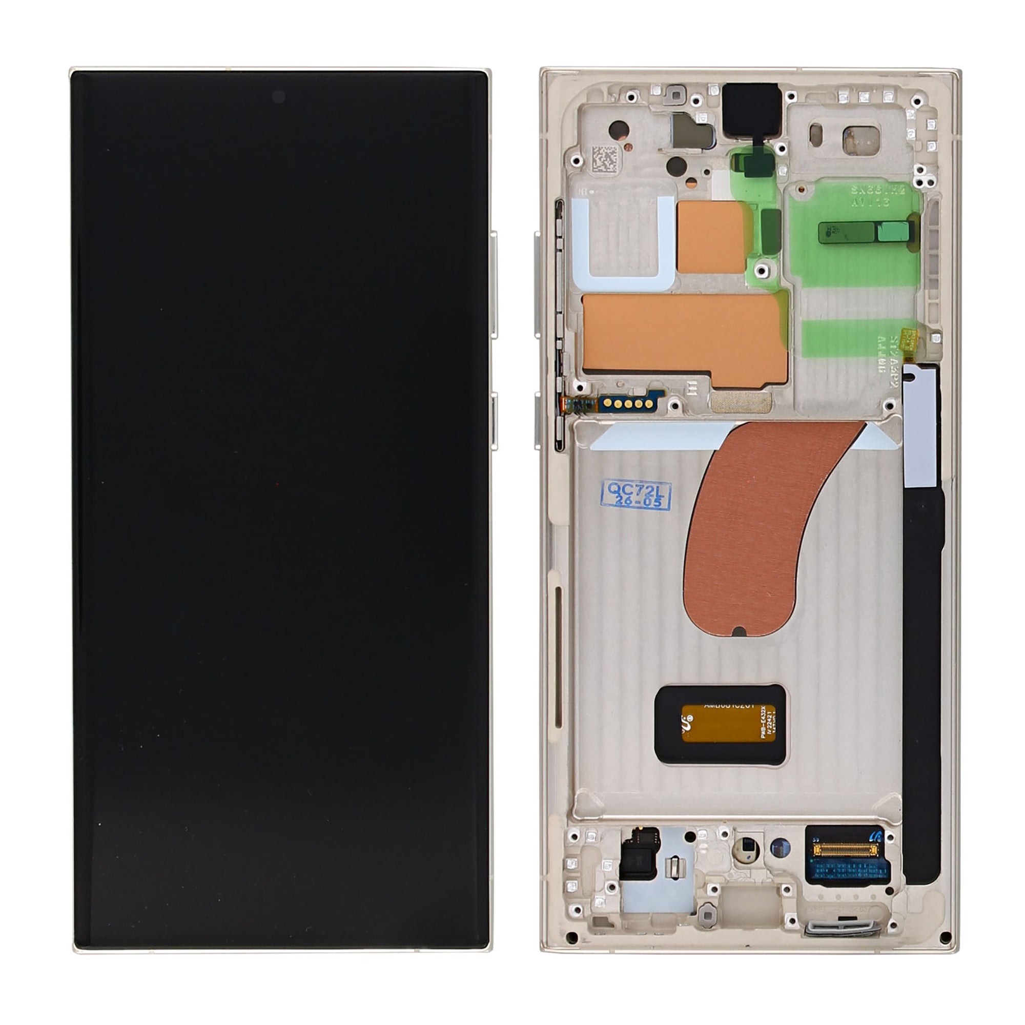 Samsung Original Service Pack Display Galaxy S23 Ultra S918B mit Rahmen Gelb – Bild 4