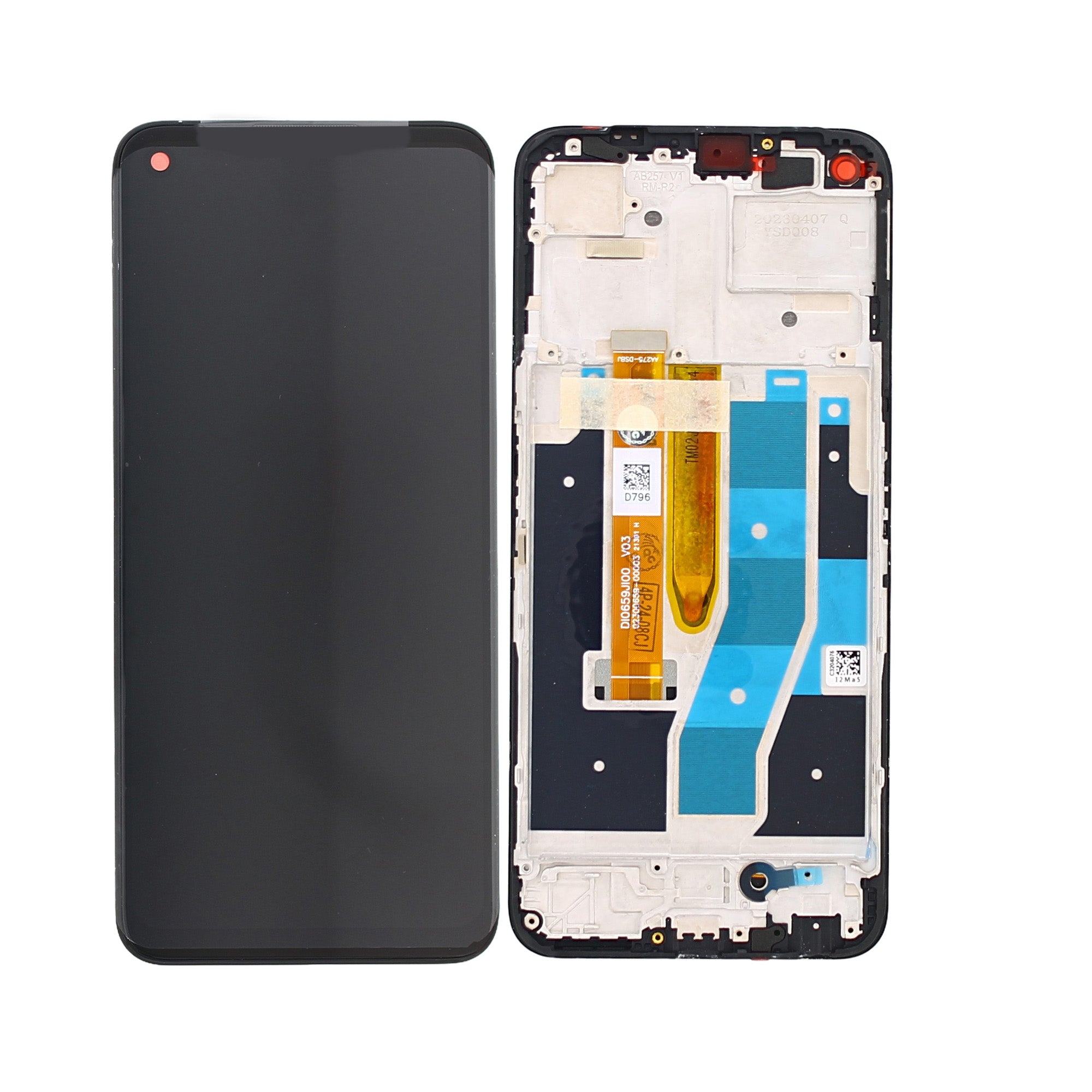 OEM Display für Oppo K10x mit Rahmen Schwarz – Bild 4