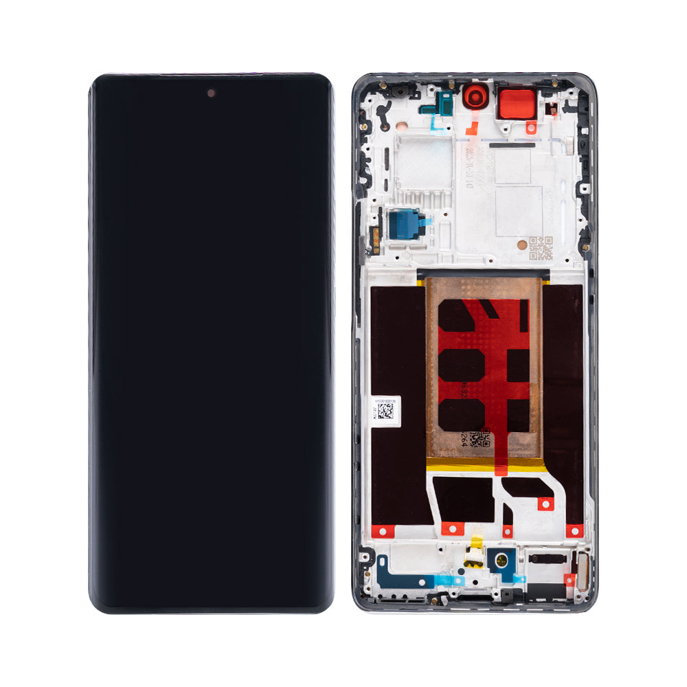 OEM Display für Oppo Reno11 Pro mit Rahmen Weiß – Bild 4