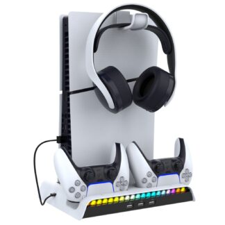 für Sony PlayStation 5 SLIM Multifunctional Charging Dock Set (PG-P5S006) Black und White OEM